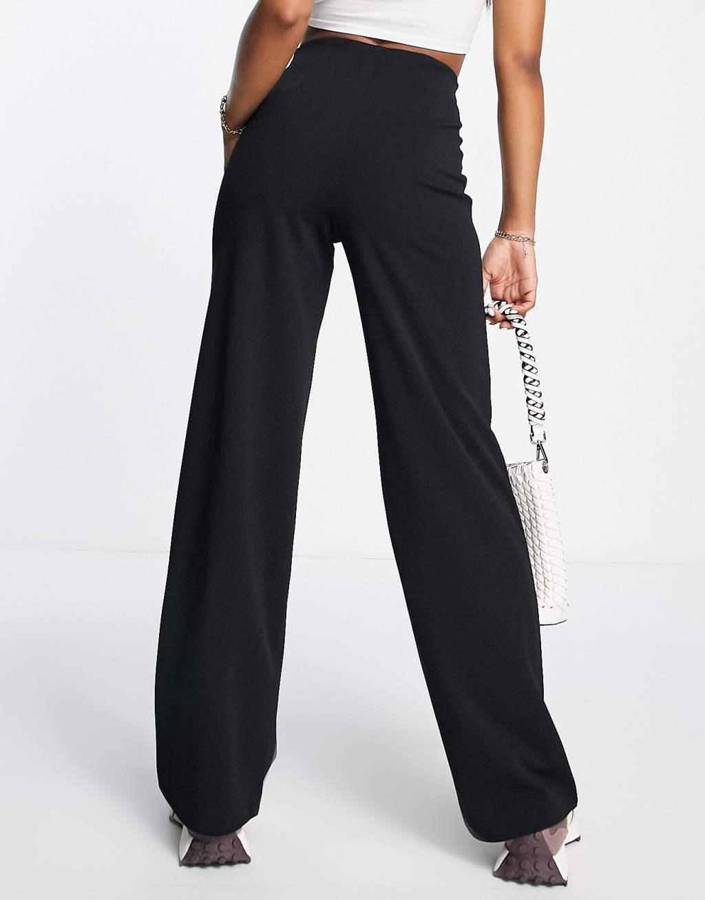 Vero Moda pleat front wide leg pants Product Image