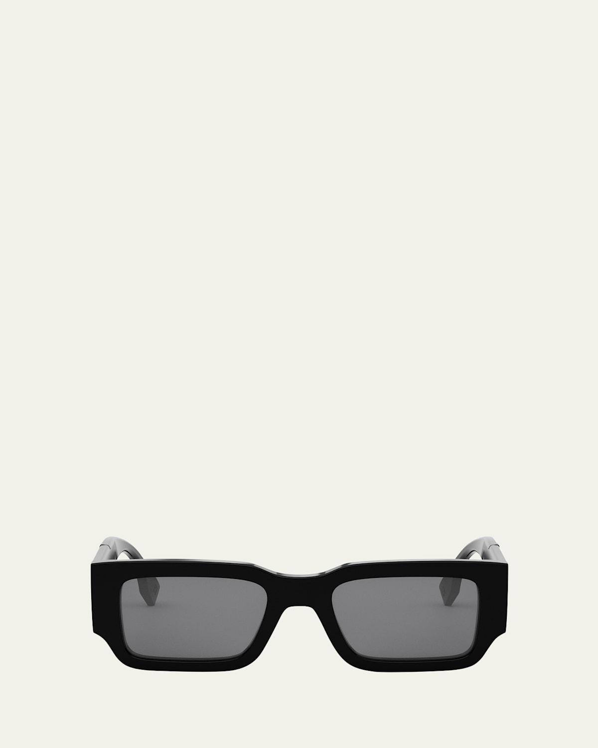 Mens Rectangle Acetate Sunglasses Product Image