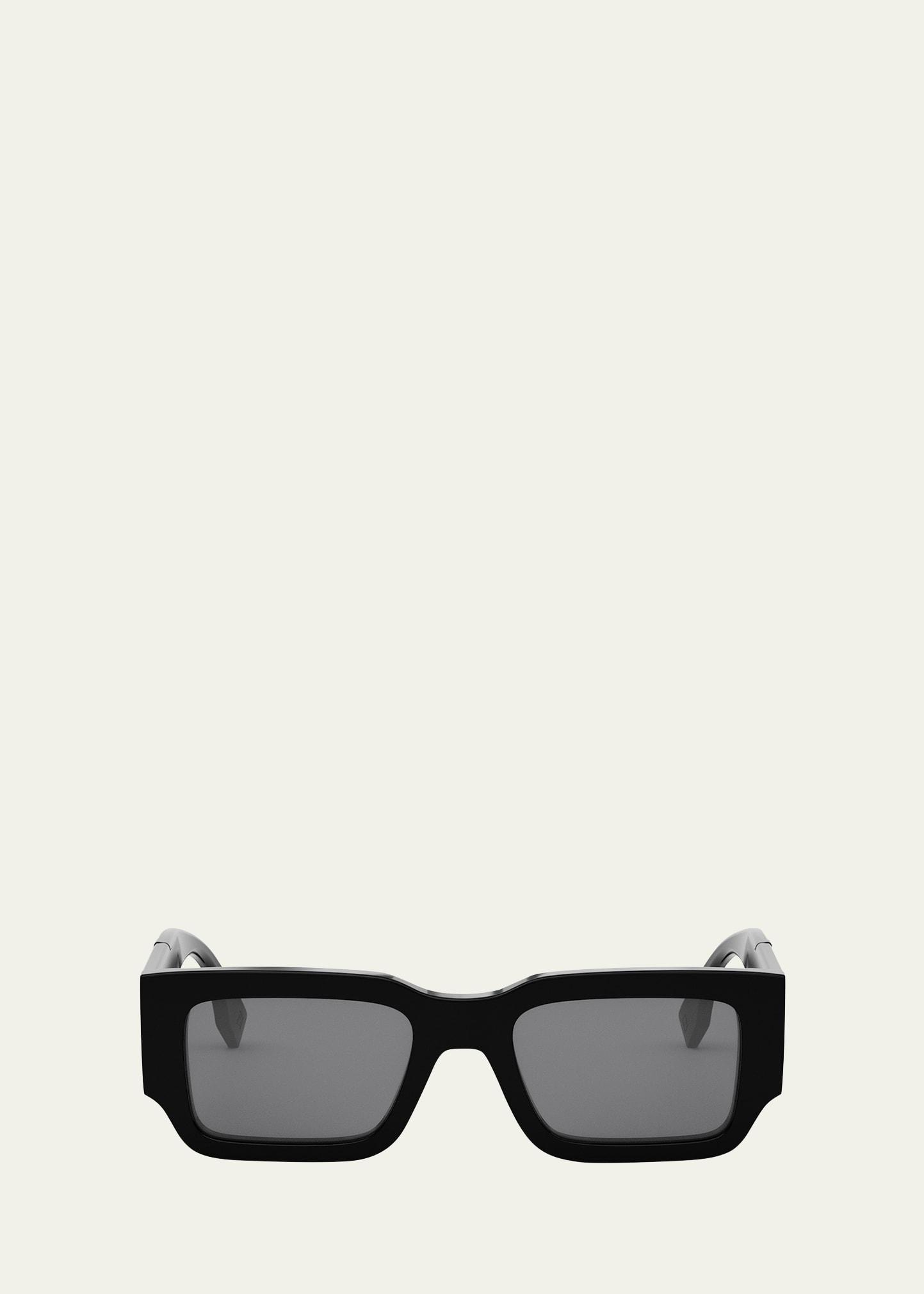 Mens Rectangle Acetate Sunglasses Product Image