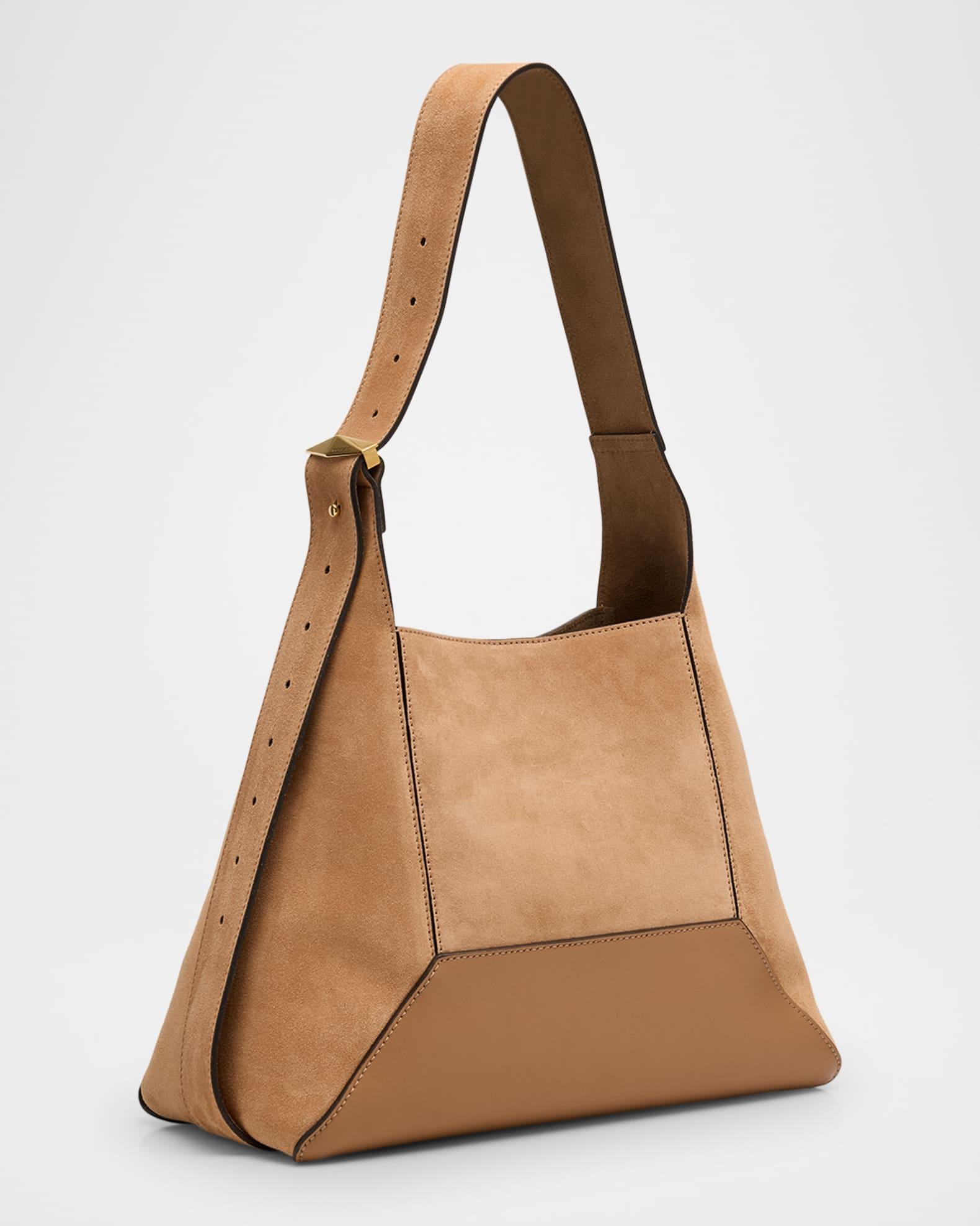 Diamond Medium Structured Suede Hobo Bag Product Image