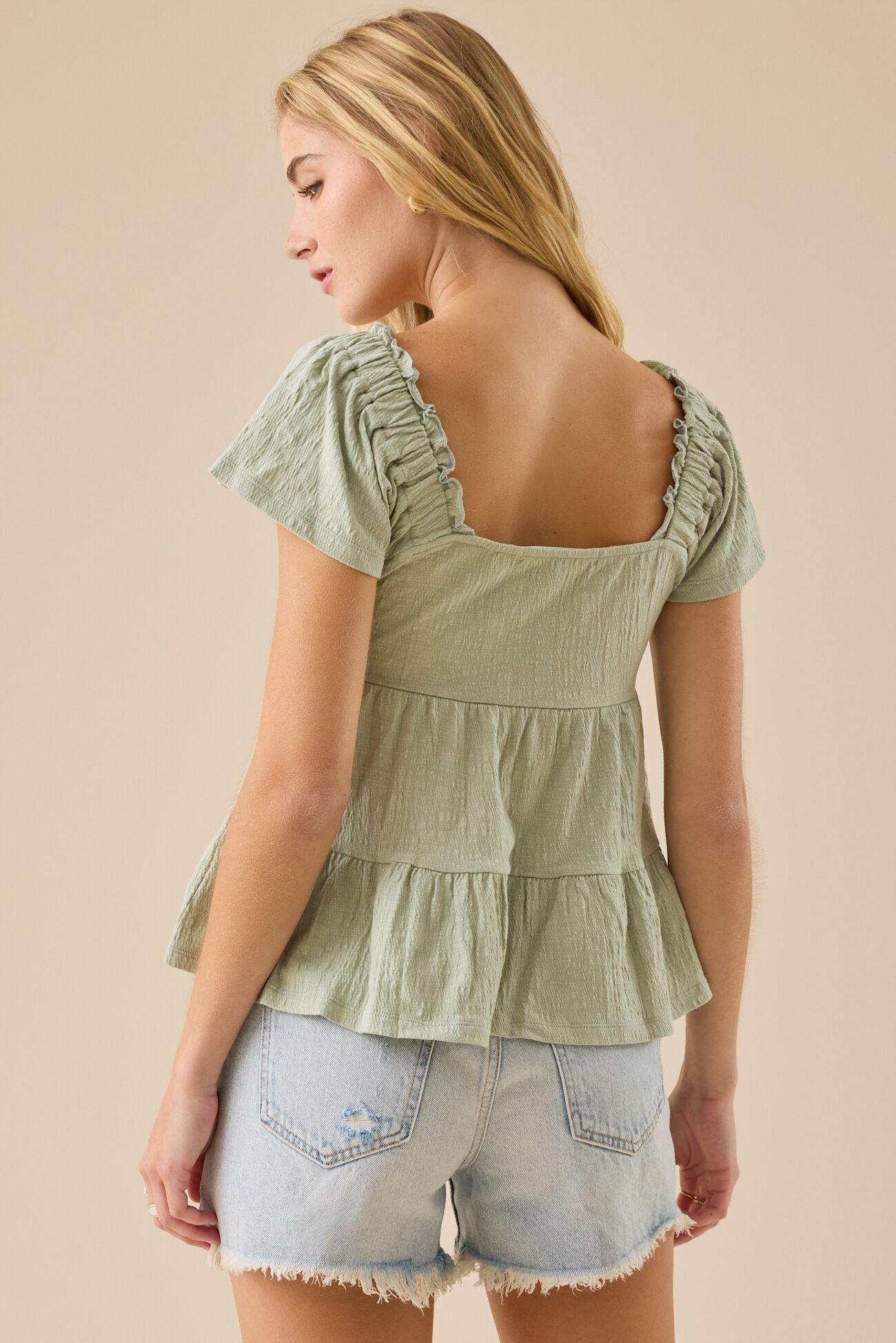 Lindsay Tiered Babydoll Top Product Image