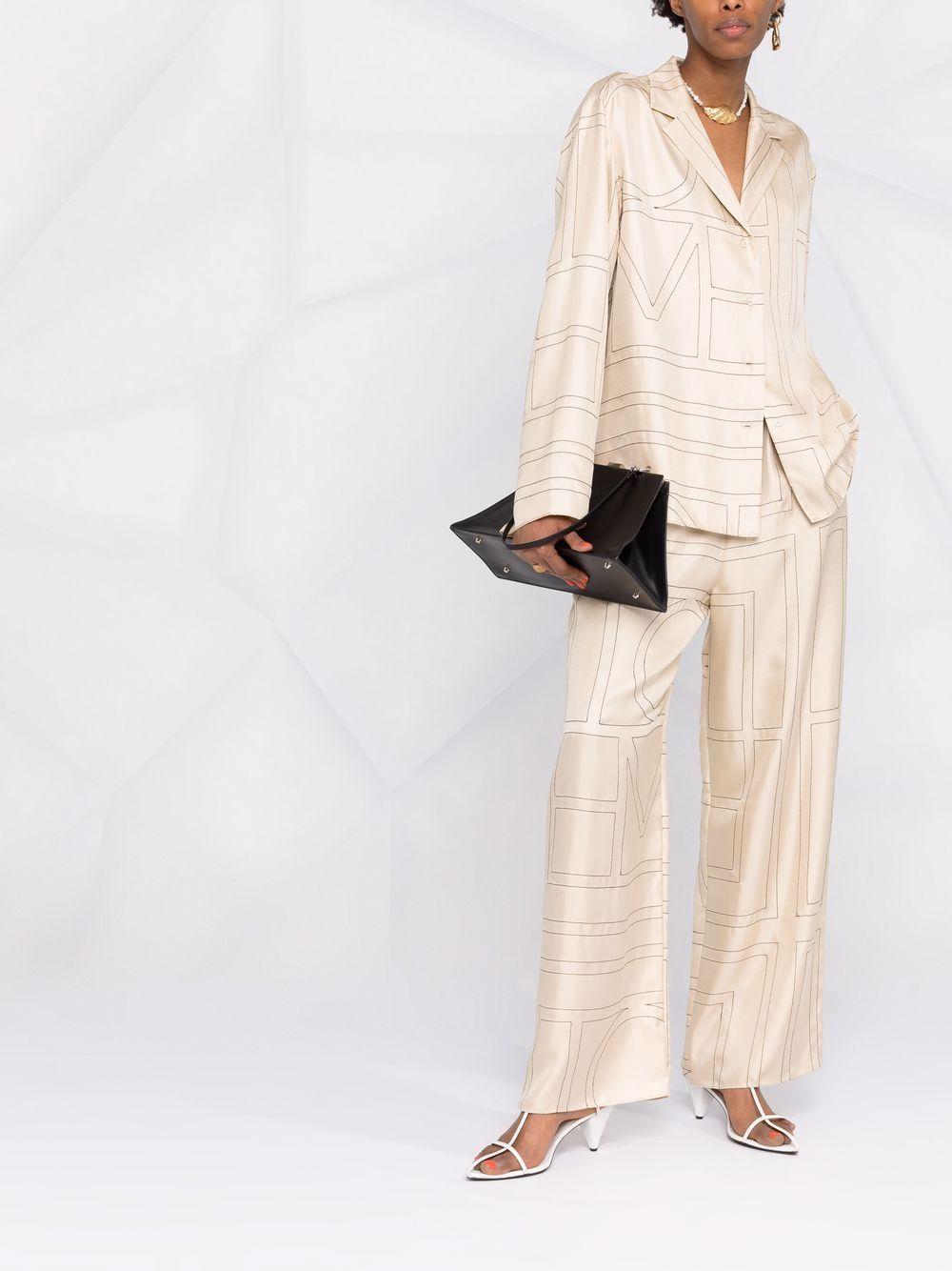 monogram silk pyjama trousers Product Image