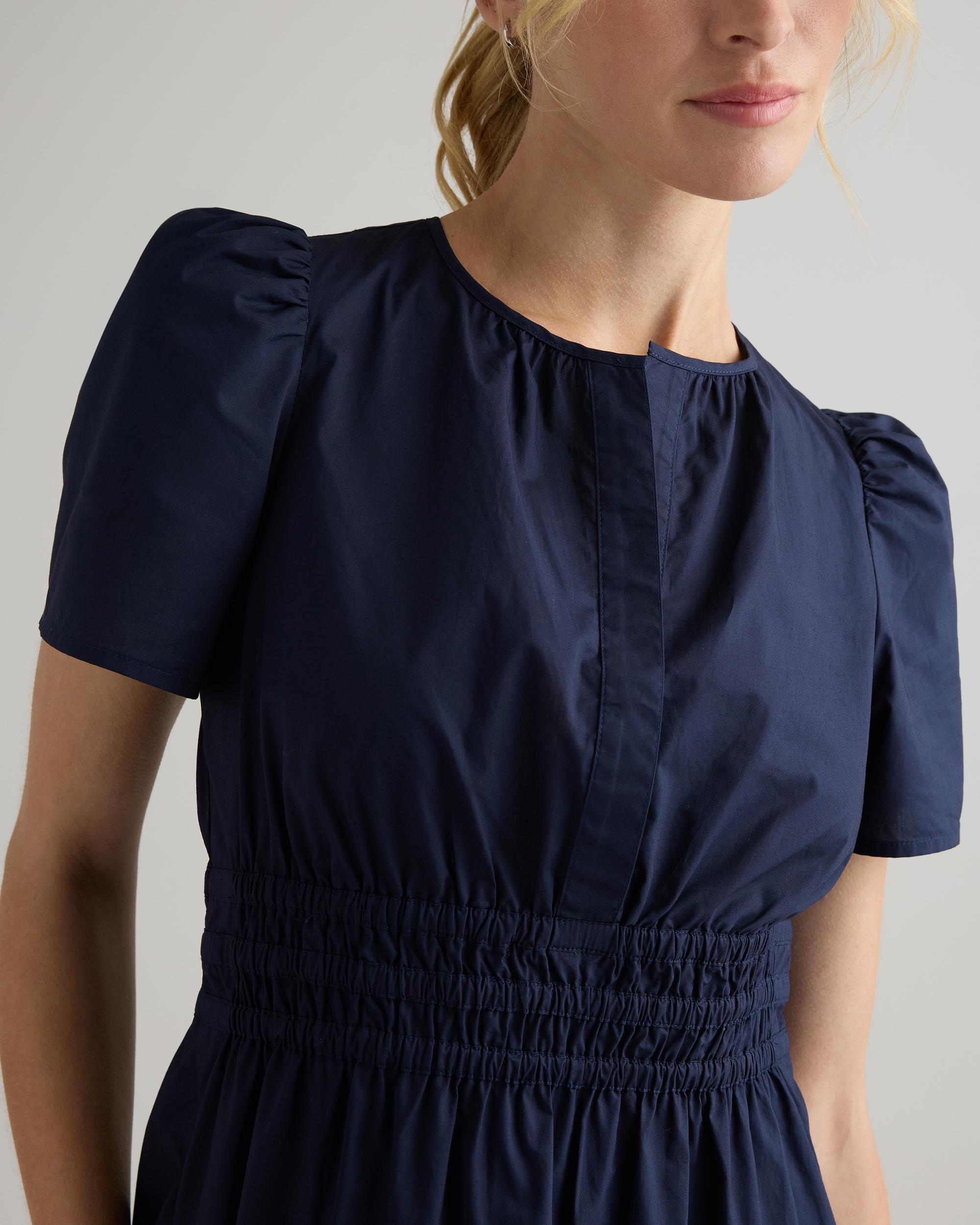 Quince | Women's Poplin Tiered Mini Dress Organic Cotton Product Image