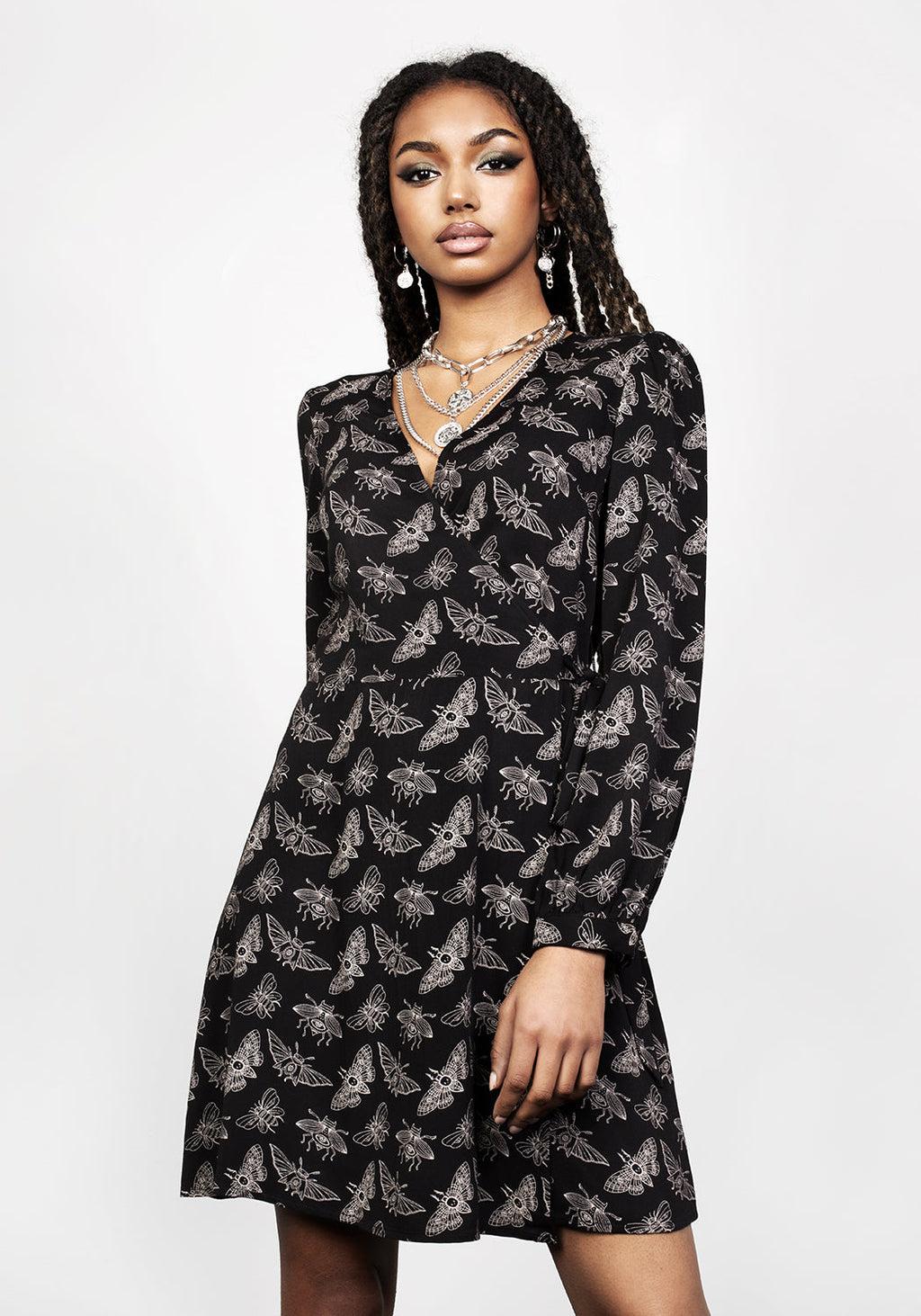 MORTMOTH WRAP MINI DRESS Product Image