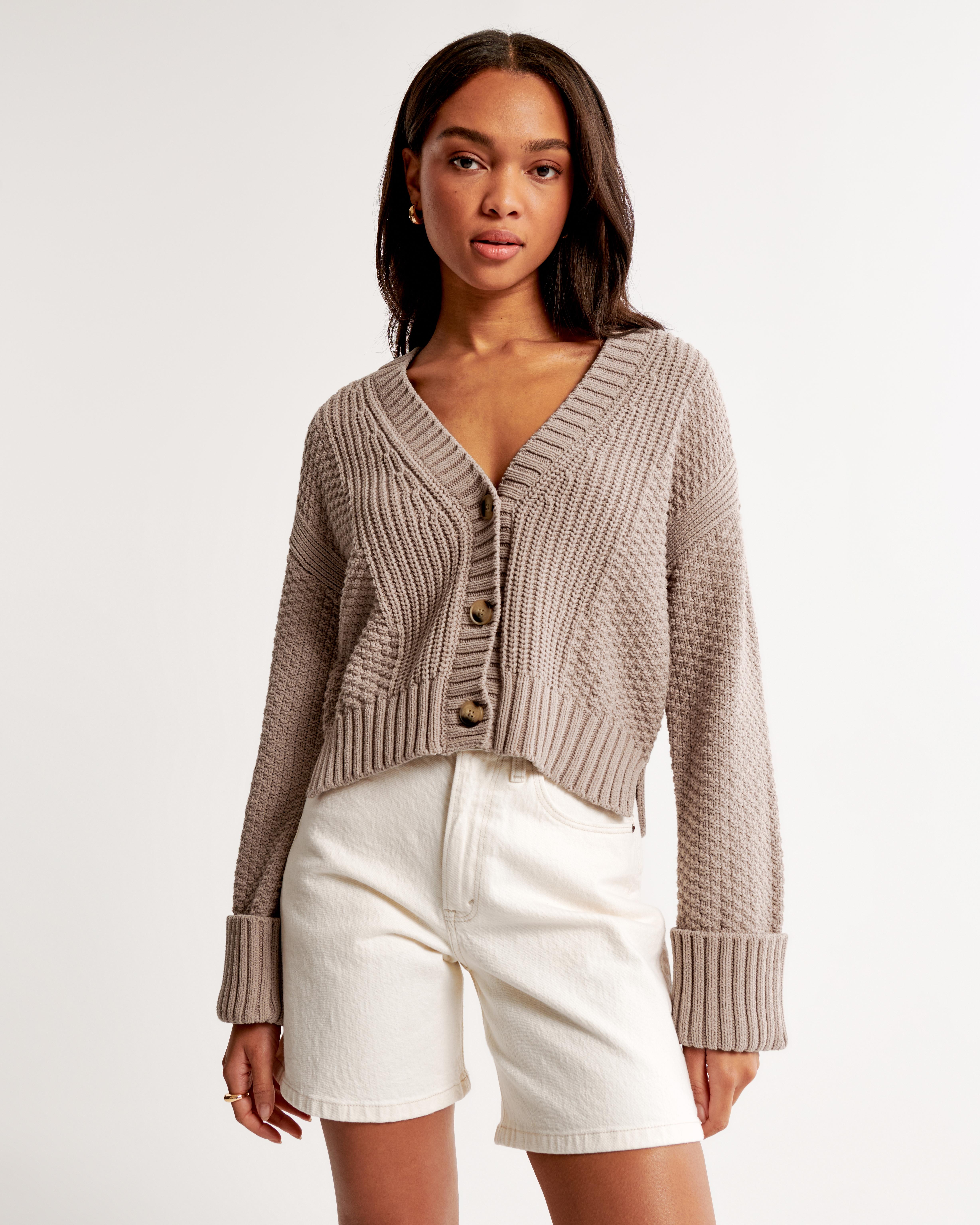 The A&F Cameron Seed Stitch Cardigan Product Image