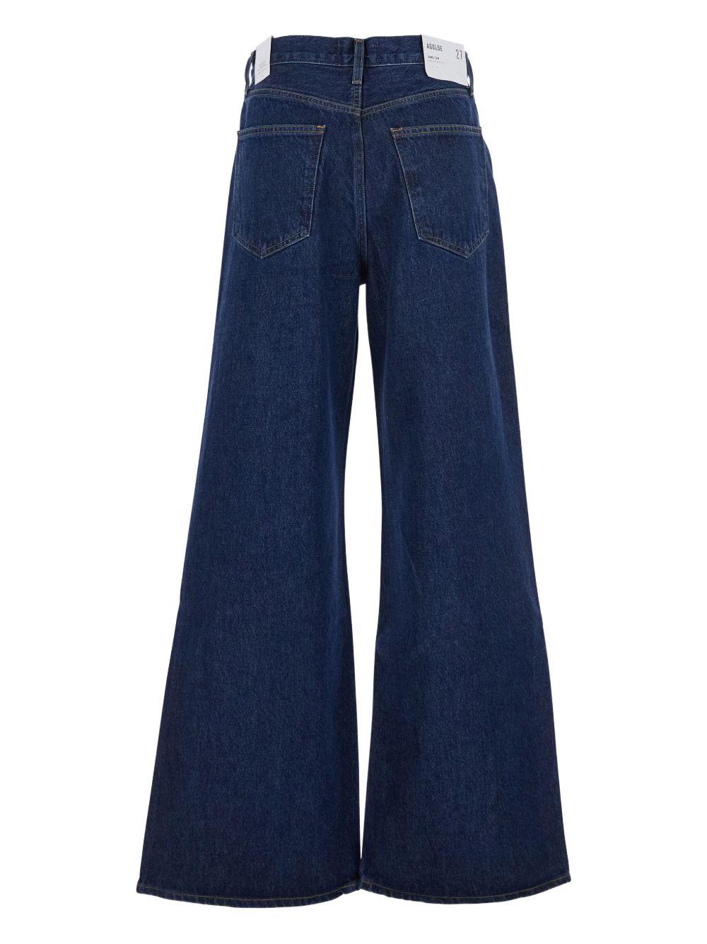 wide-leg cotton-blend jeans Product Image