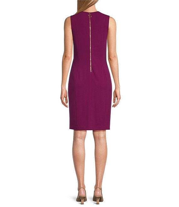 Investments Scuba Crepe Sleeveless Sheath Dress Product Image