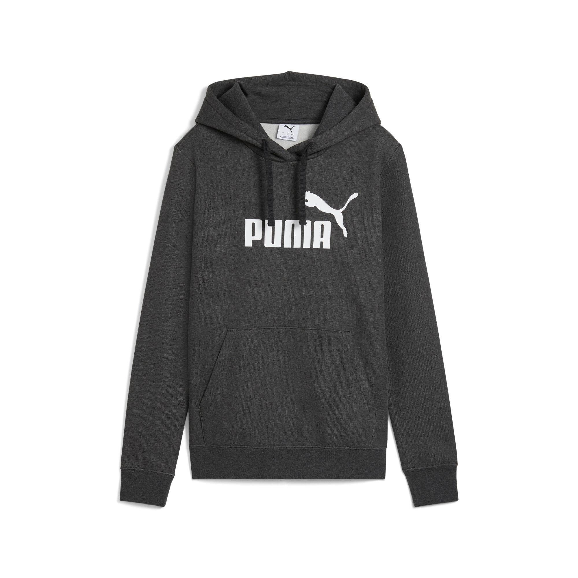 PUMA Essentials No. 1 Logo Women's Hoodie in Grey Product Image