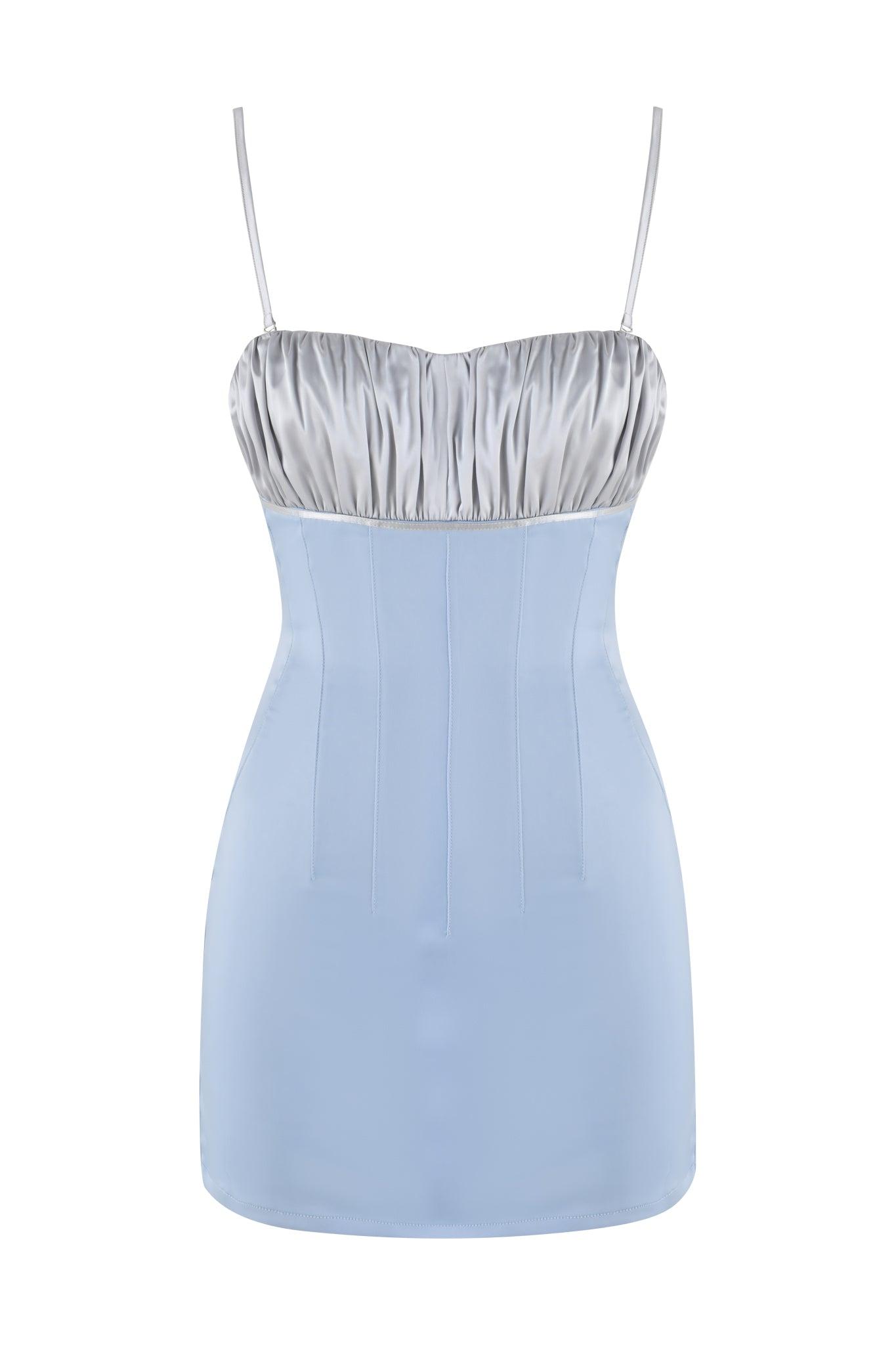 GLACIA MINI DRESS - BLUE Product Image