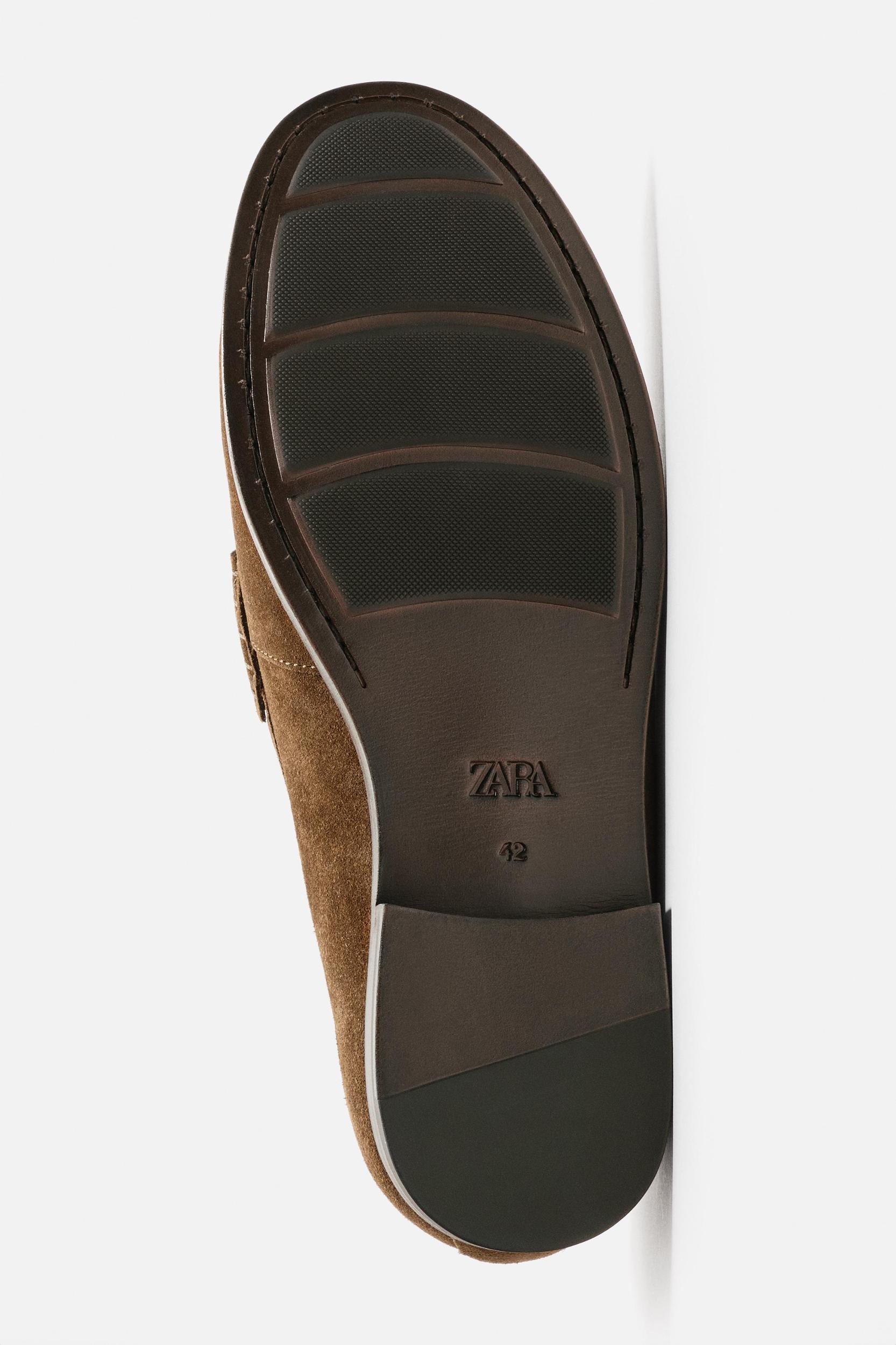 LEATHER LOAFERS WITH APPLIQUÉ Product Image