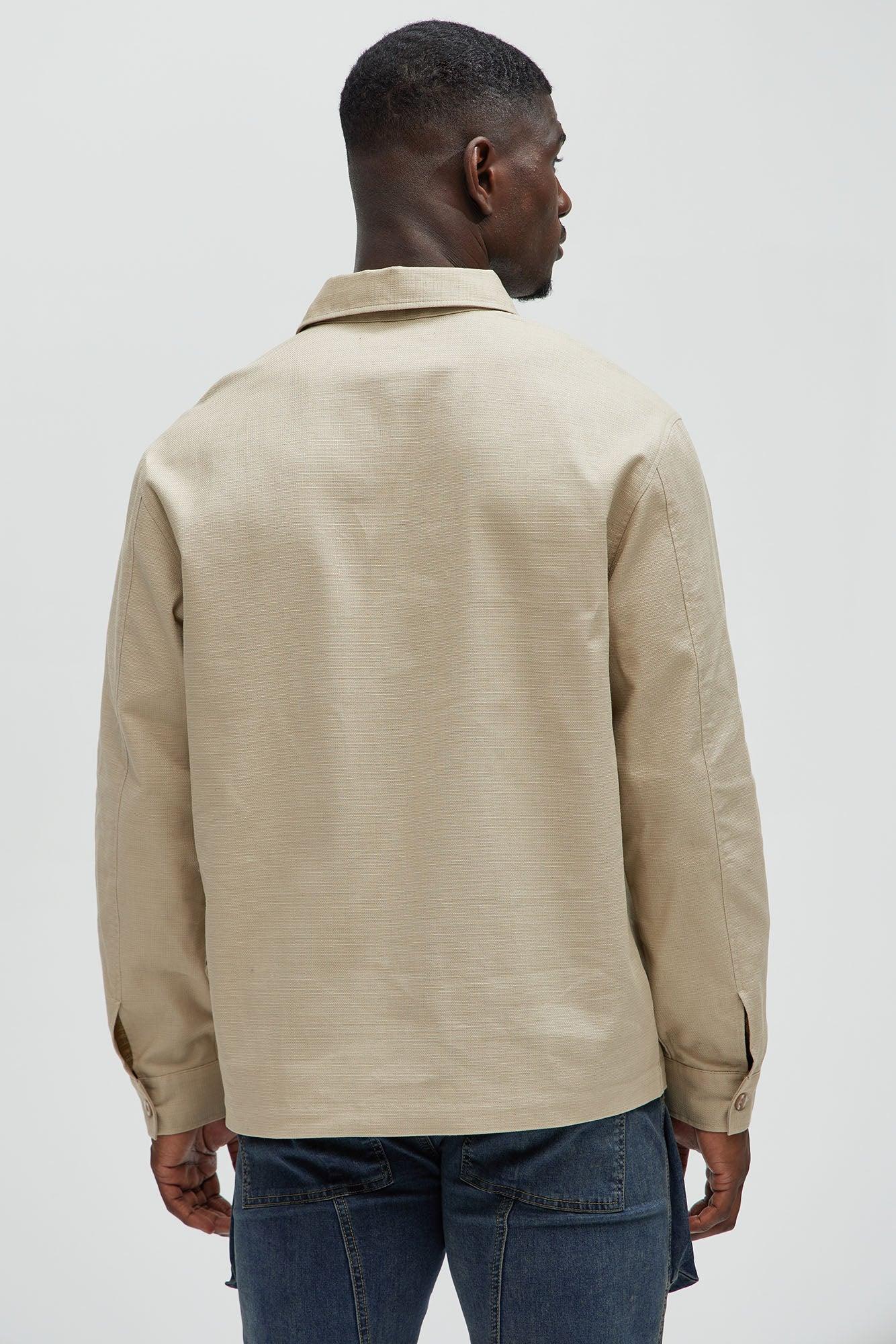 Eastman Pocket Button Up Shirt - Taupe Product Image