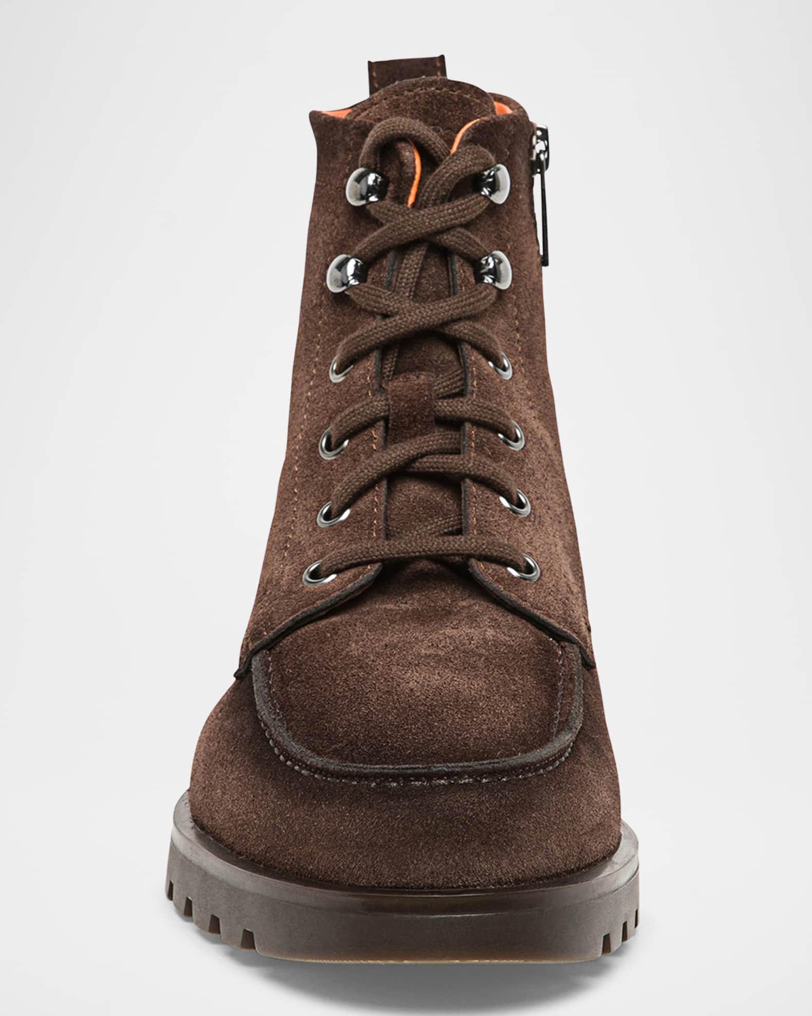Men's Flair Suede Side-Zip Lace-Up Boots Product Image