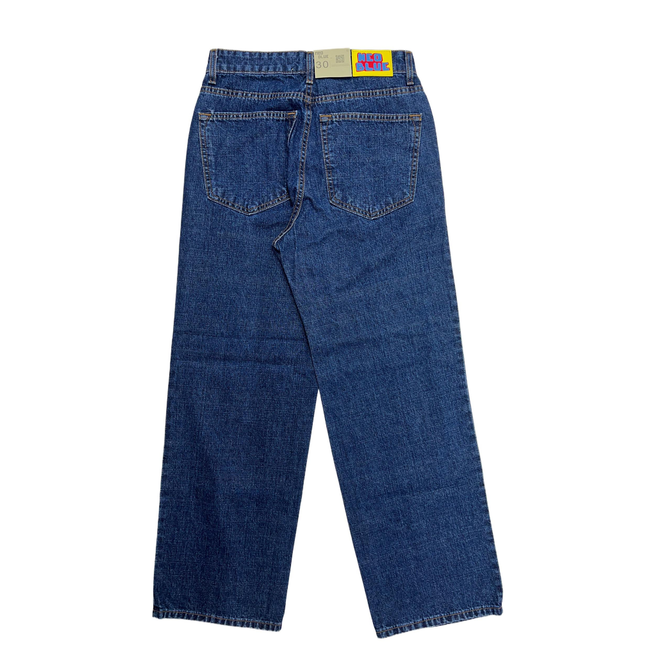 Neo Blue Baggy Pants Male Product Image