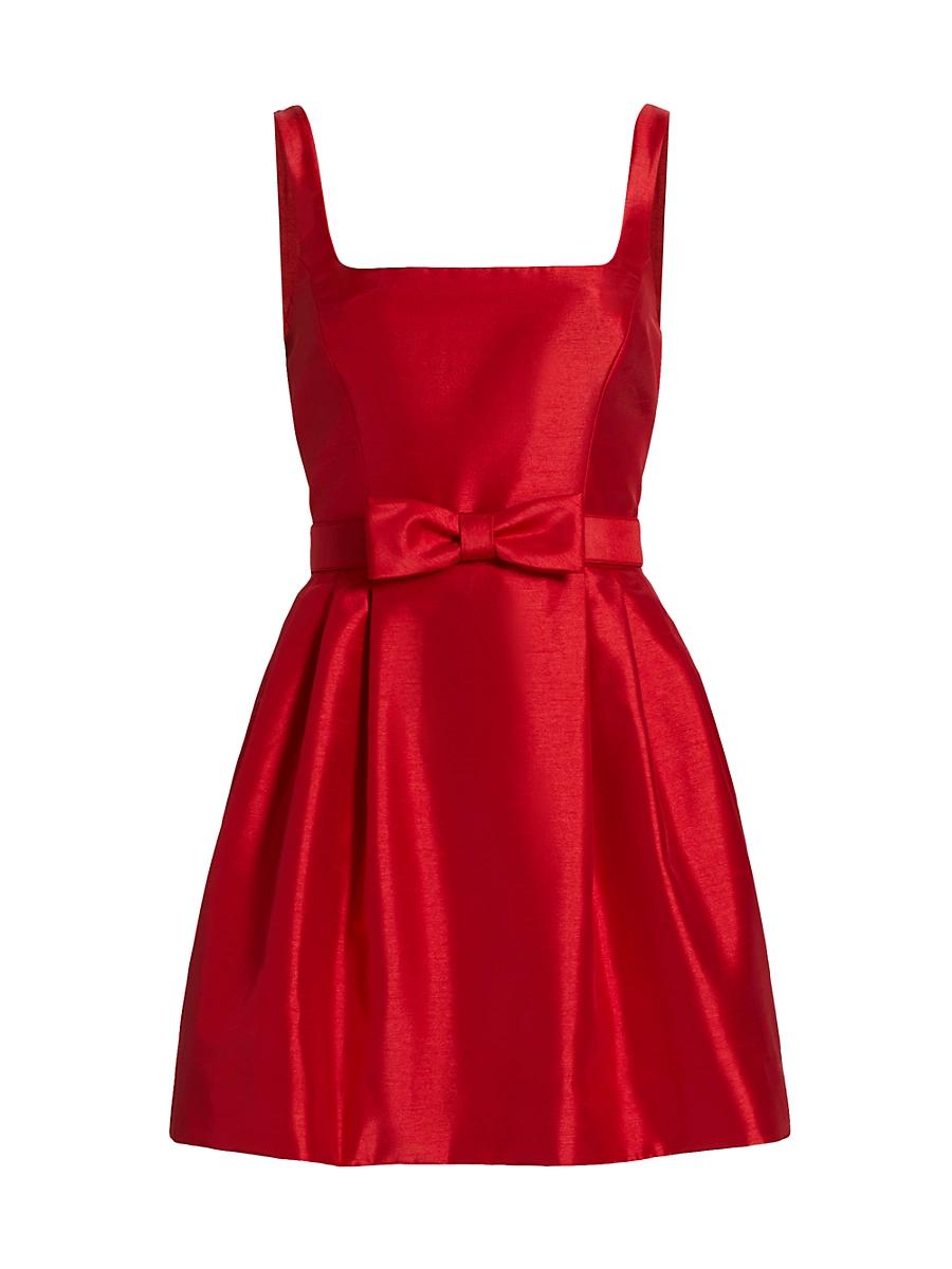 Womens Winx Taffeta Bow-Detailed Minidress Product Image