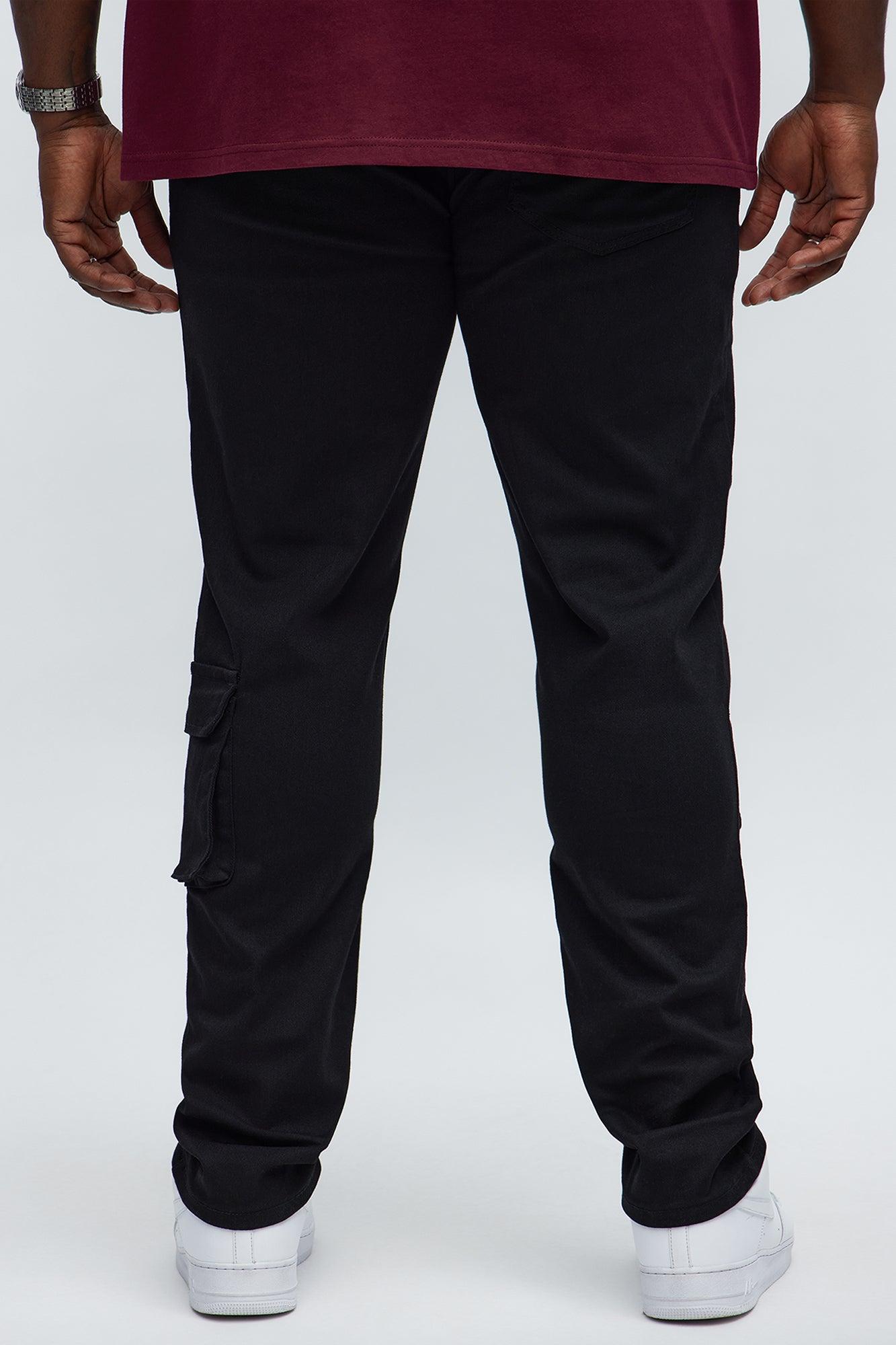 Skinny Pocket Me Cargo Pants - Black Male Product Image