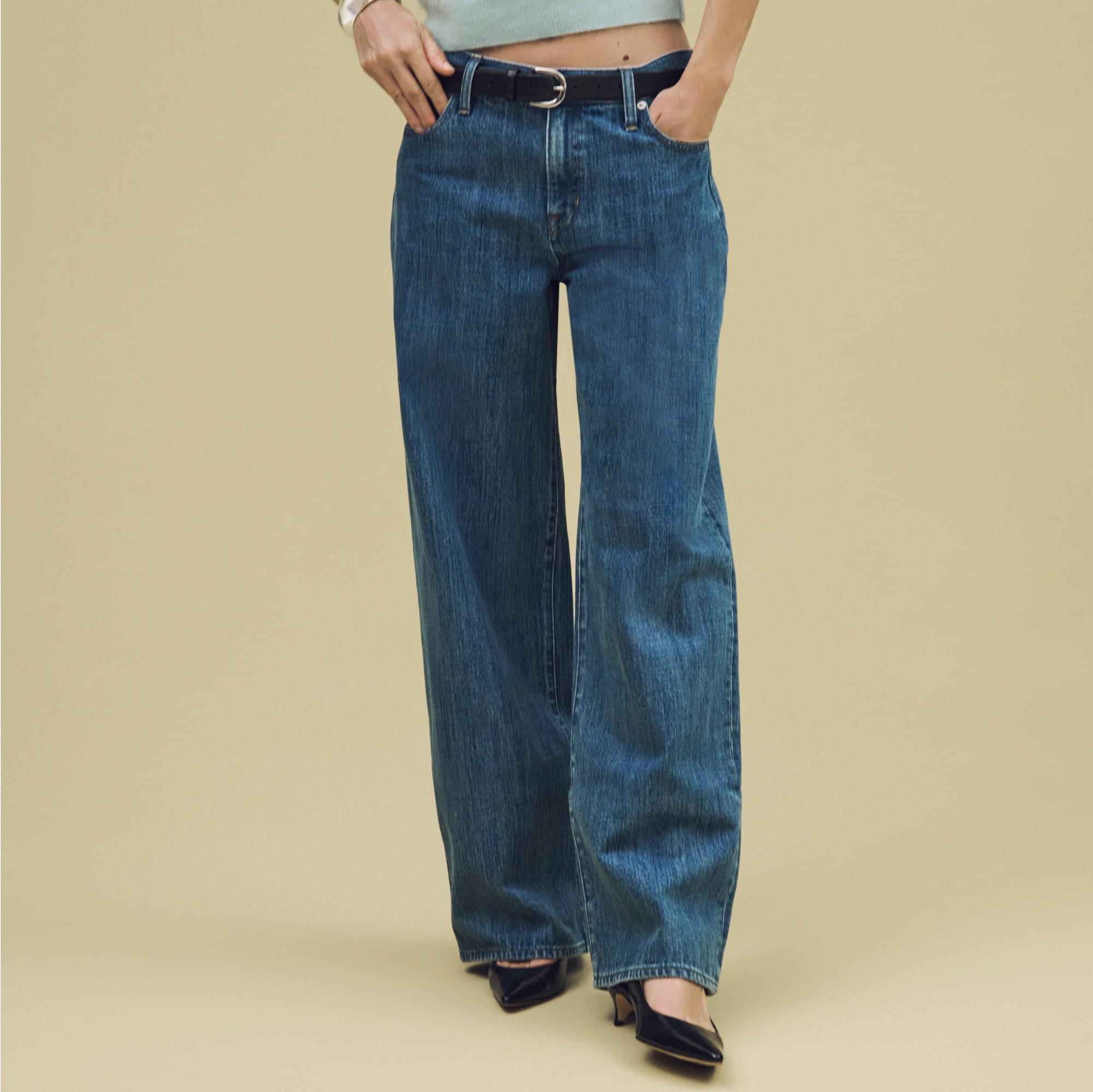 Lower-rise wide-leg jean Product Image