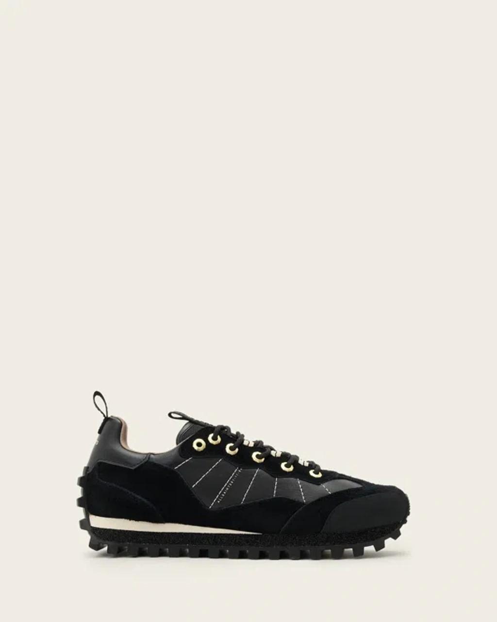 ALLSAINTS Nevis Cleated Sneaker In Black Product Image