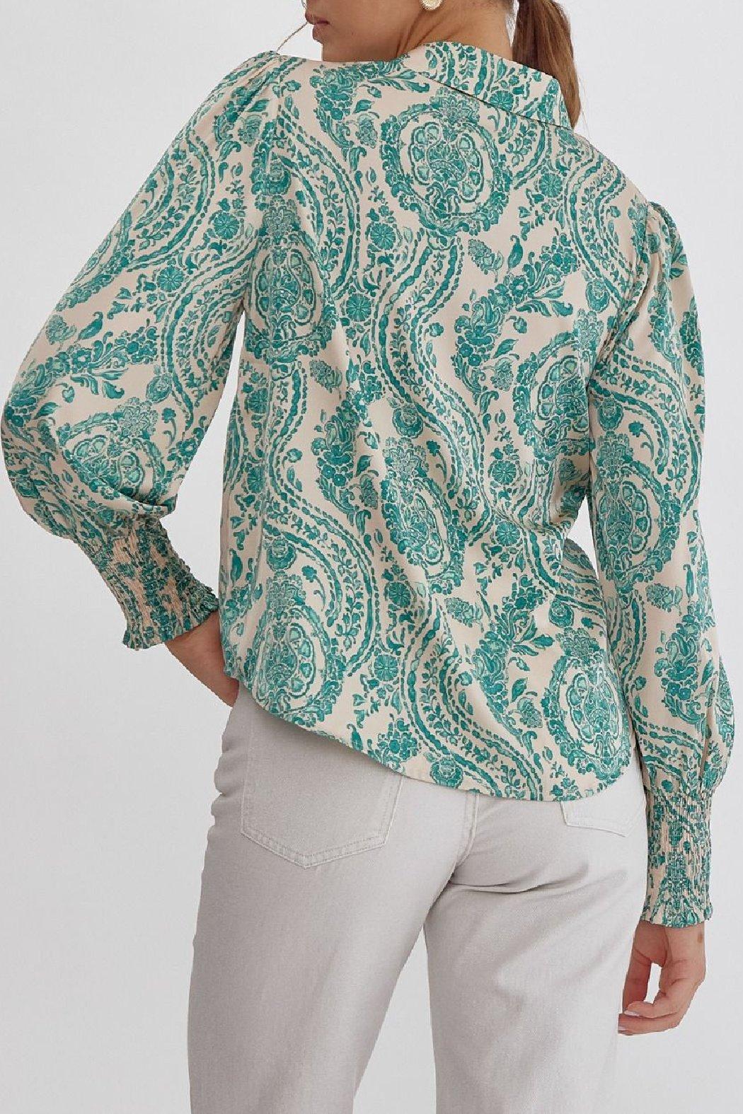 Paisley Button Up Product Image