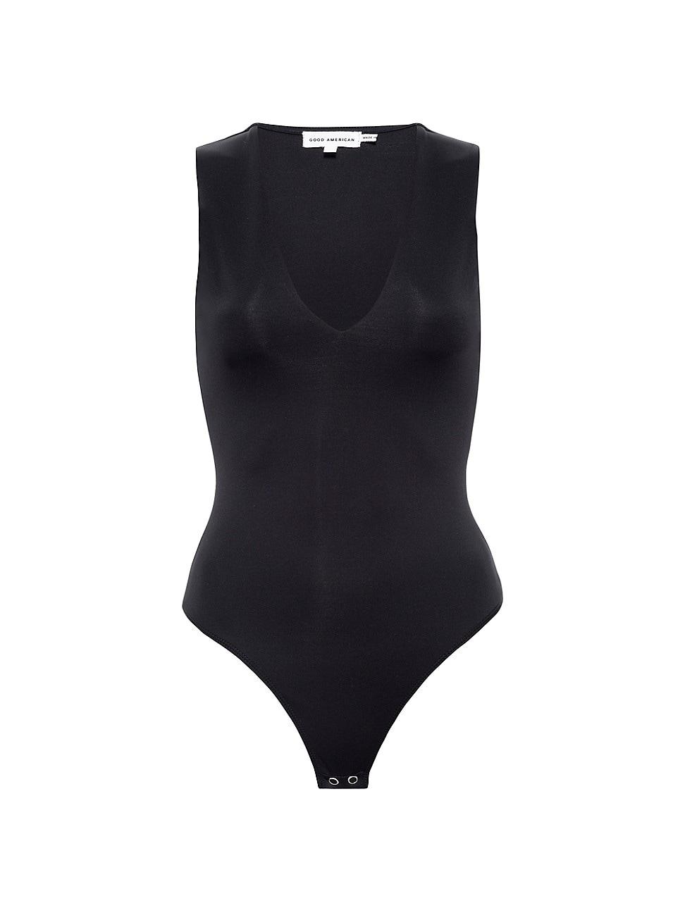 Womens Scuba Deep V Tank Bodysuit | | Good American by Khlo Kardashian Product Image