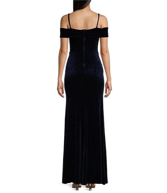 B. Darlin Velvet Mermaid Long Dress Product Image