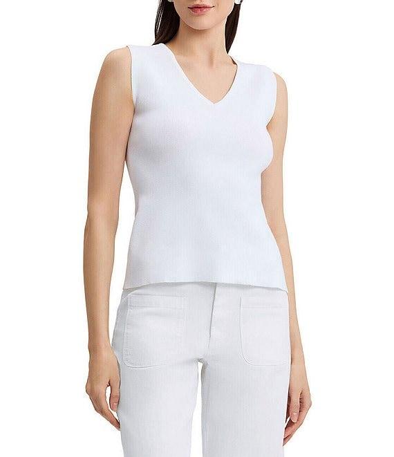 Ming Wang x Family Savvy Soft Knit V-Neck Sleeveless Tank Product Image