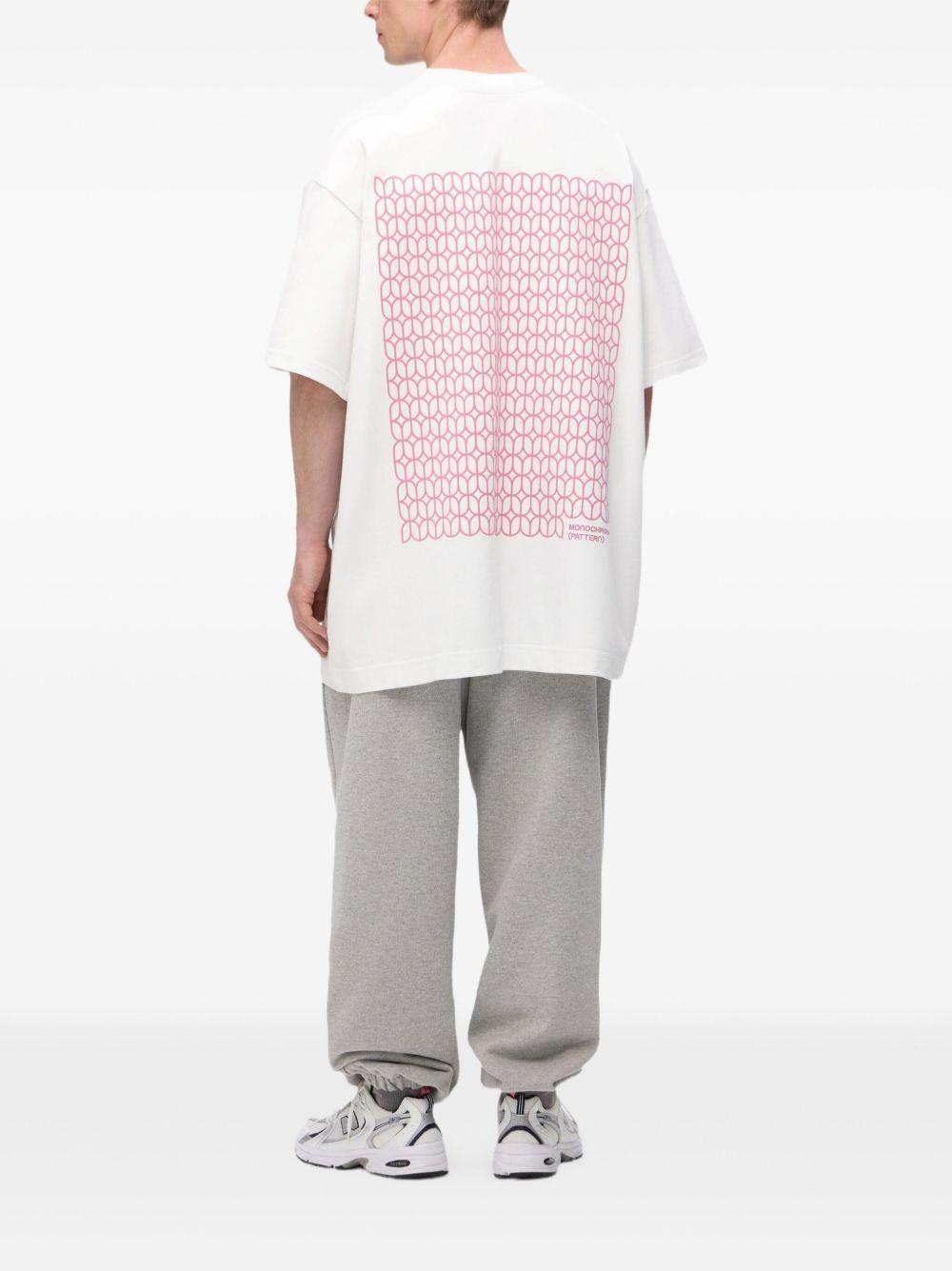 geometric-print oversized t-shirt Product Image