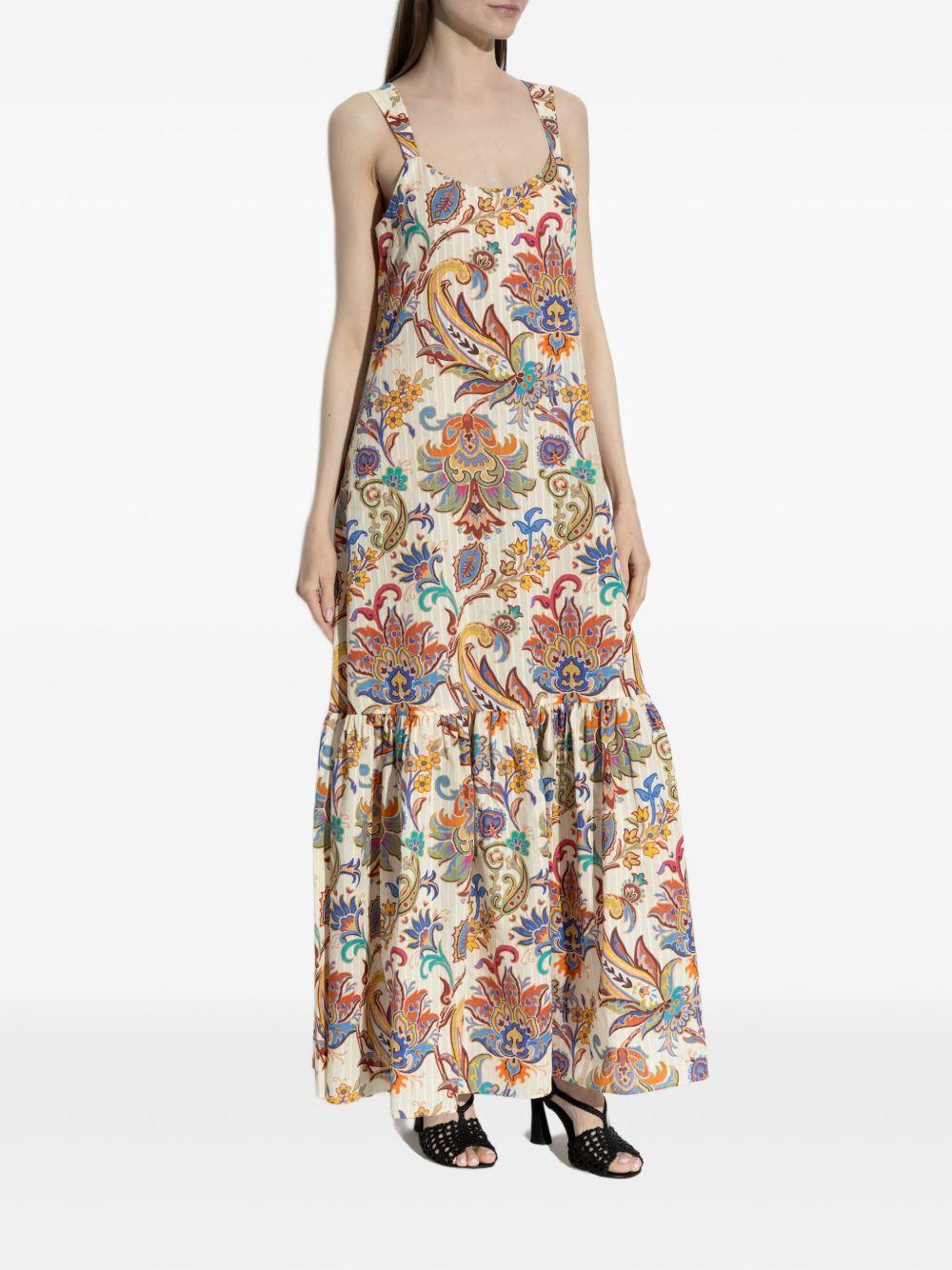 floral-print cotton maxi dress Product Image