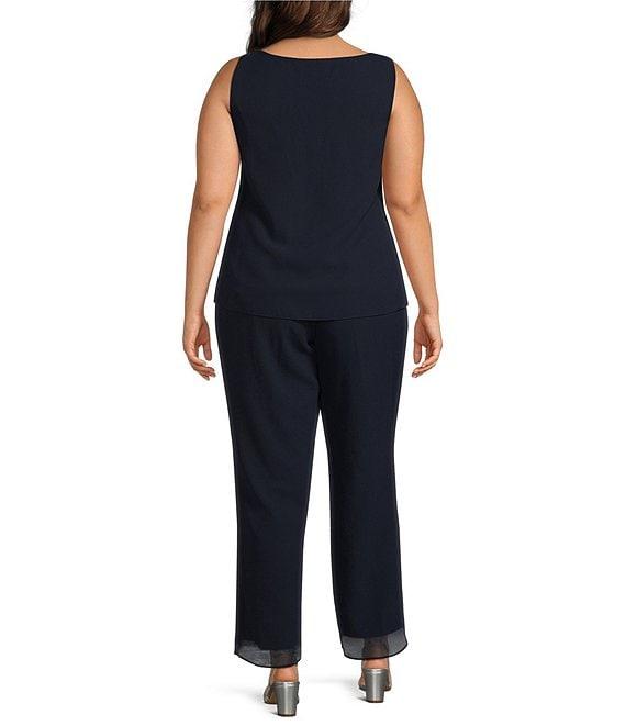 Le Bos Plus Size 3-Piece Trim Pant Set Product Image
