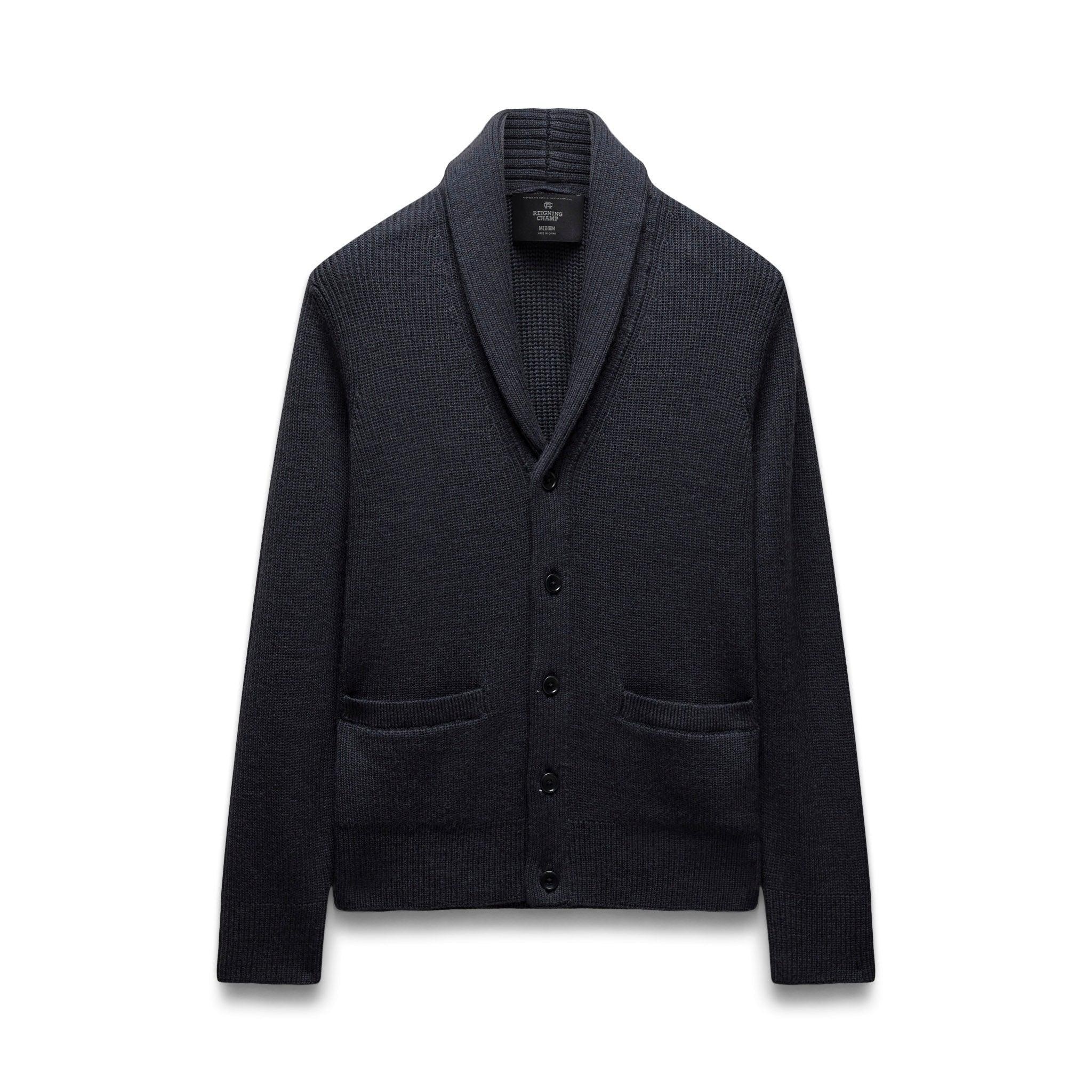 Merino Rib Vinnie Shawl Cardigan Male Product Image