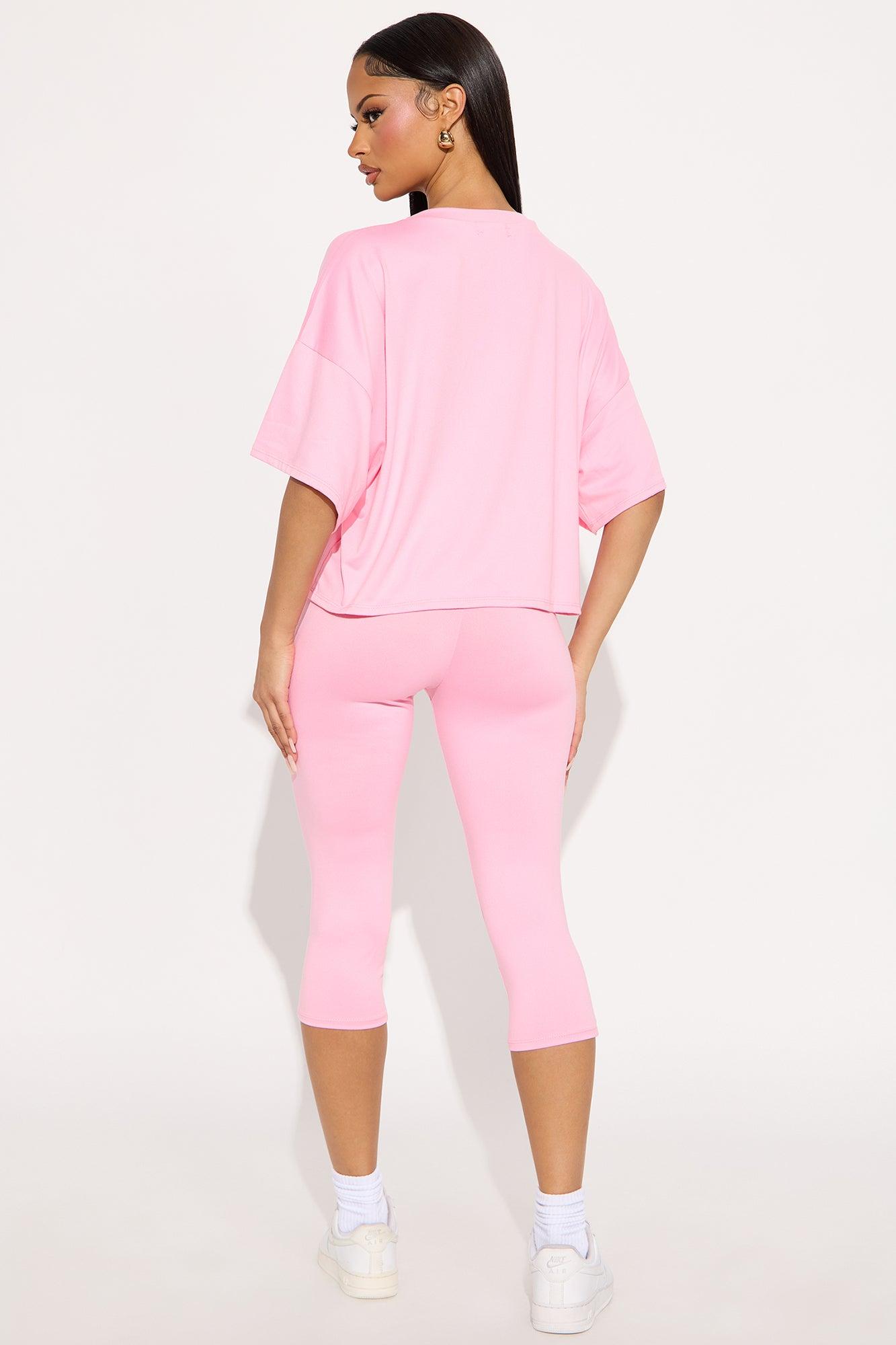 Morning Classes Capri Set - Pink Female Product Image