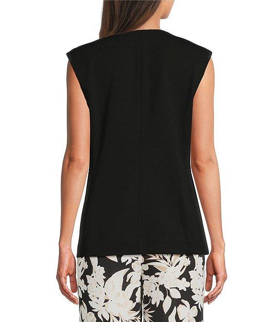 Anne Klein Four Button Vest Urban Stretch Vest Product Image