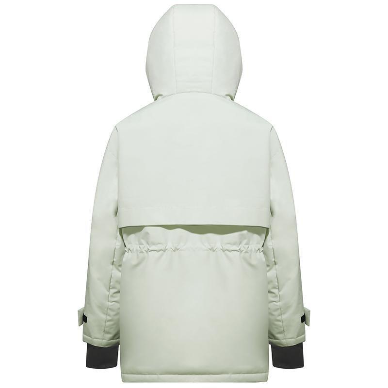 Hooded Gathered Waist Short Goose Down Garment Product Image