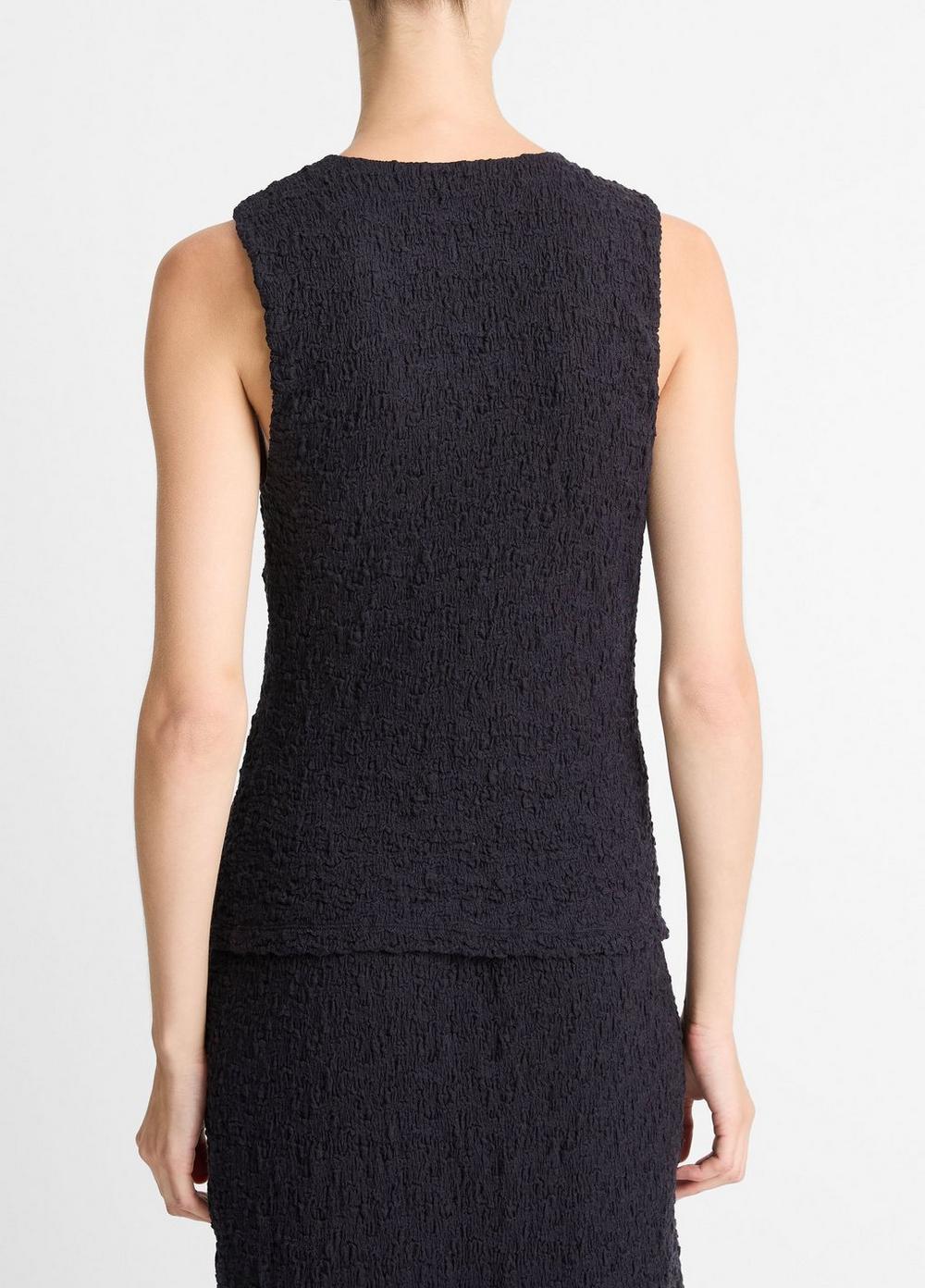 Smocked Cotton-Blend Shell Product Image