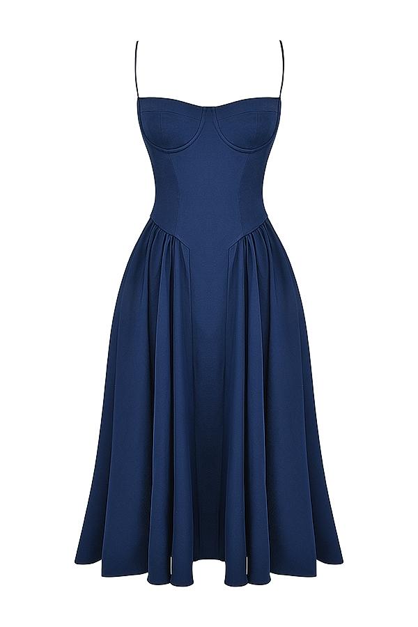 Samaria  french navy corset sundress Product Image