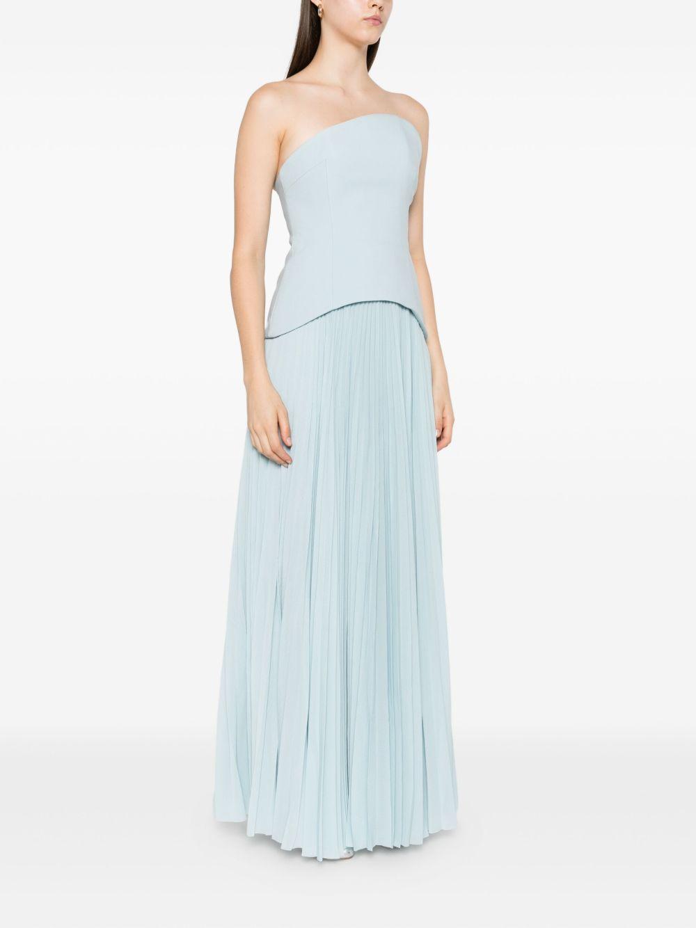 Britt strapless pleated dress Product Image