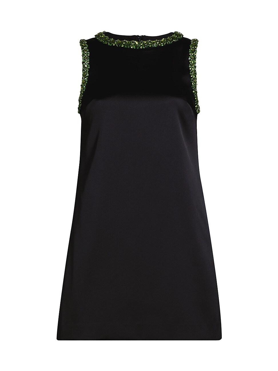 Womens Embellished Satin Minidress Product Image