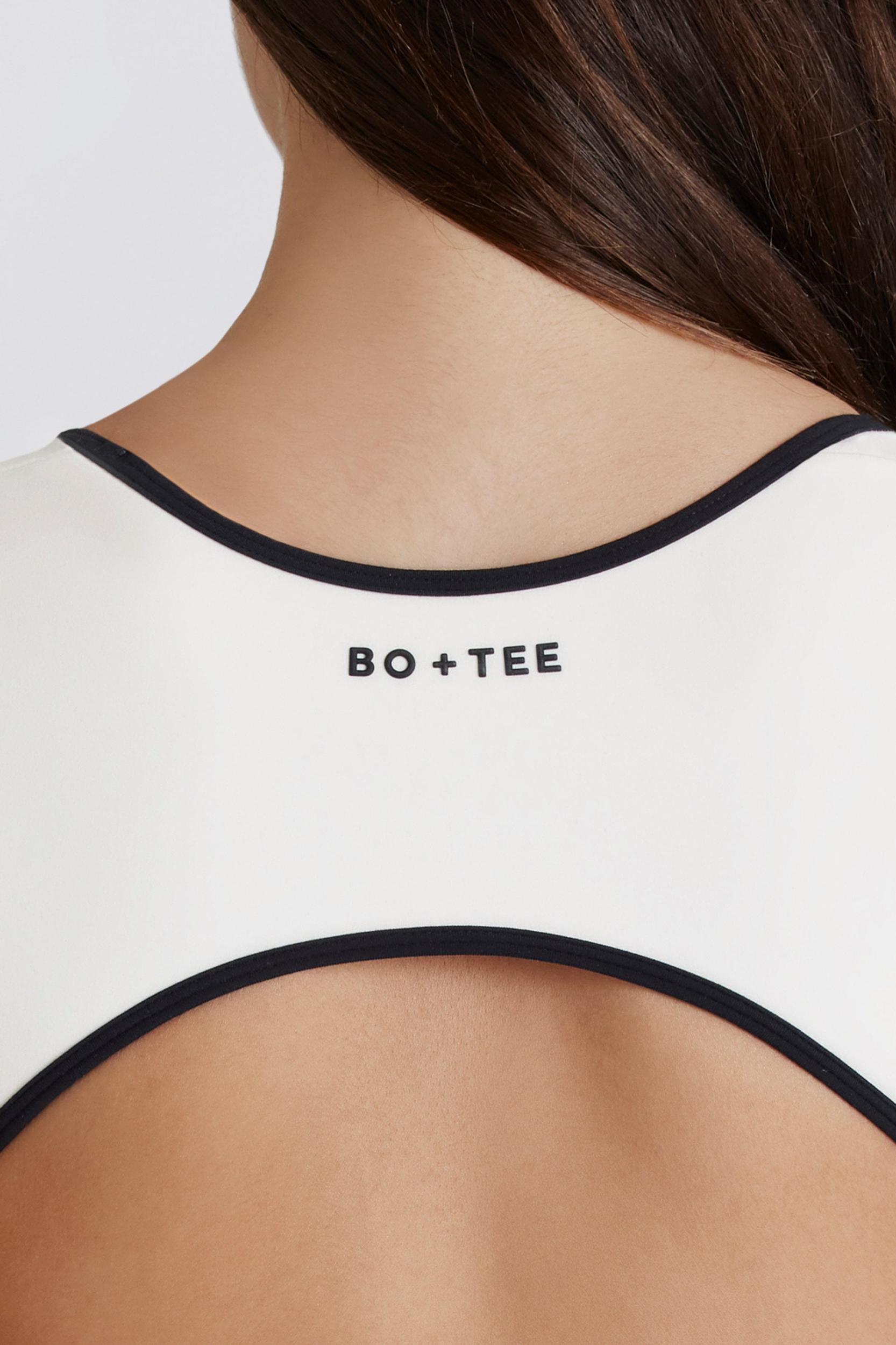 Soft Active Open-Back Unitard in Ivory Product Image