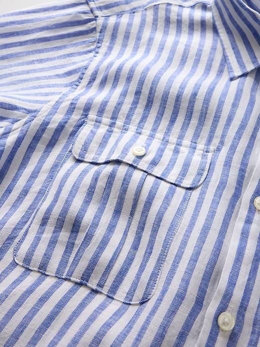 100% Linen Classic Shirt Product Image