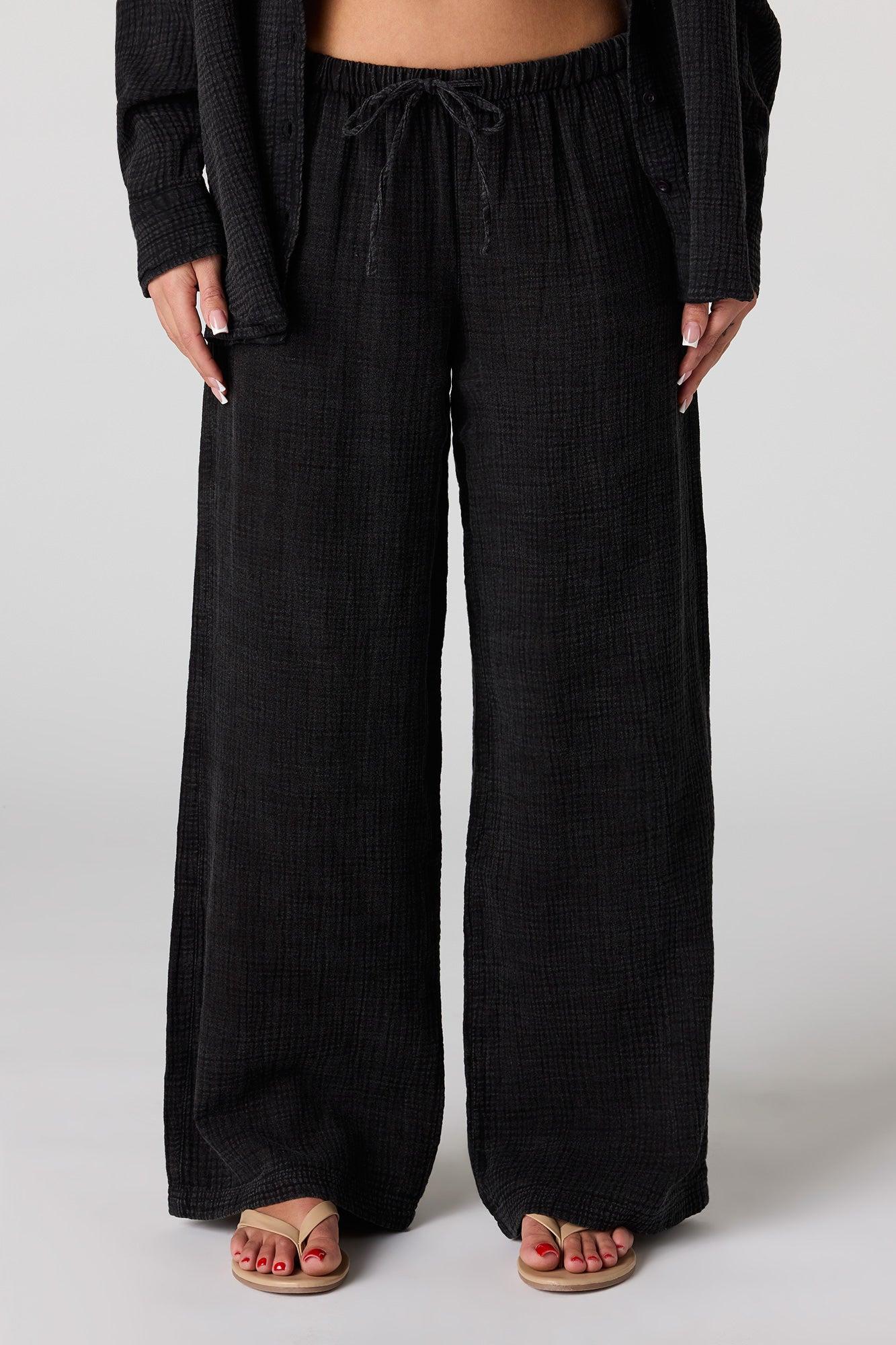 Flowy Gauze Wide Leg Pant Female Product Image
