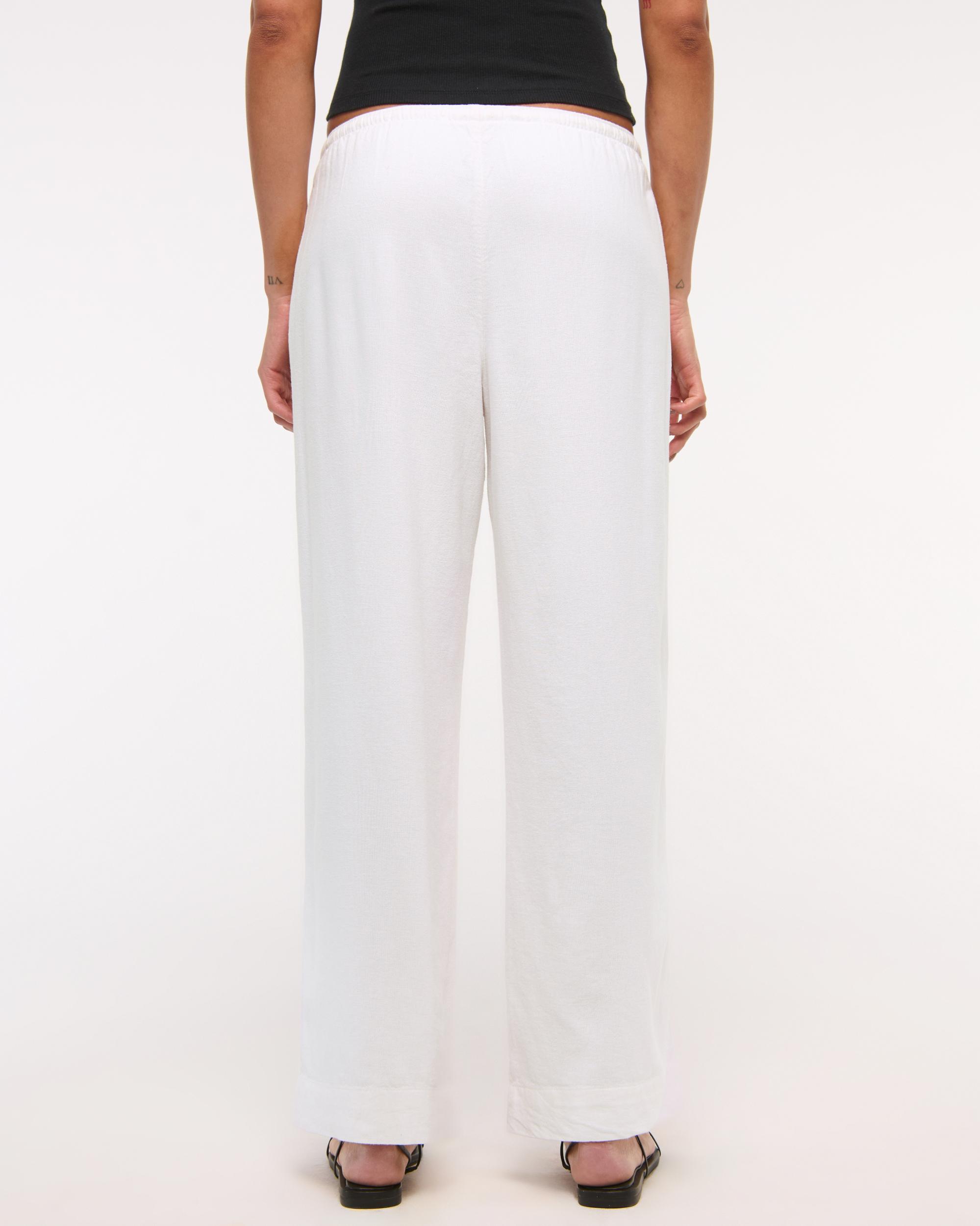 Linen-Blend Pull-On Pant Product Image