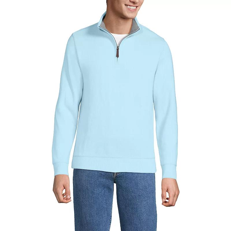 Big & Tall Lands' End Bedford Classic-Fit Ribbed Quarter-Zip Sweater, Men's,  Product Image