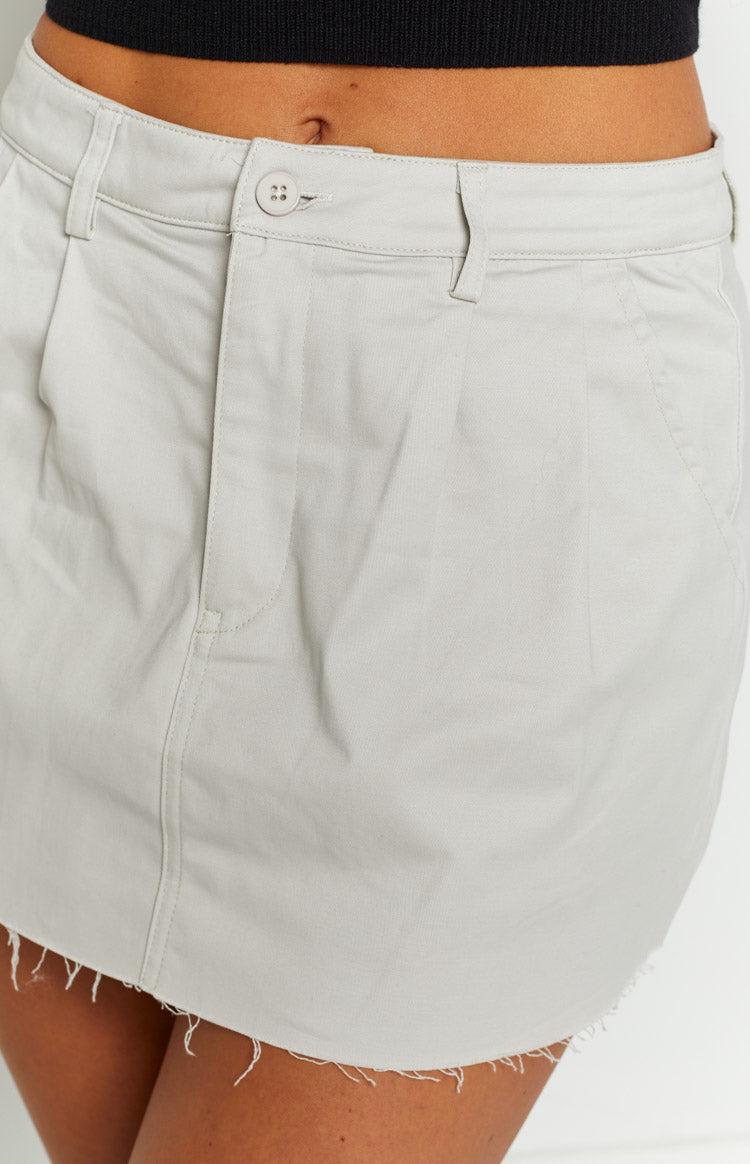 Harleigh Cream Chino Mini Skirt Product Image