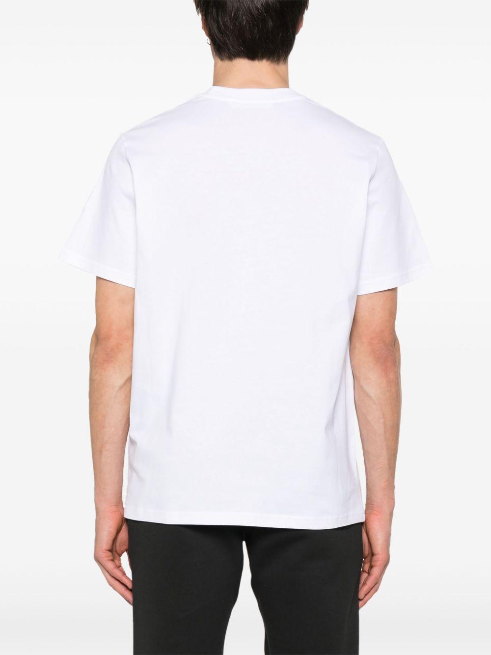 MONCLER Mens White Brand-patch Short-sleeve Pack Of Three Cotton-jersey T-shirt Product Image