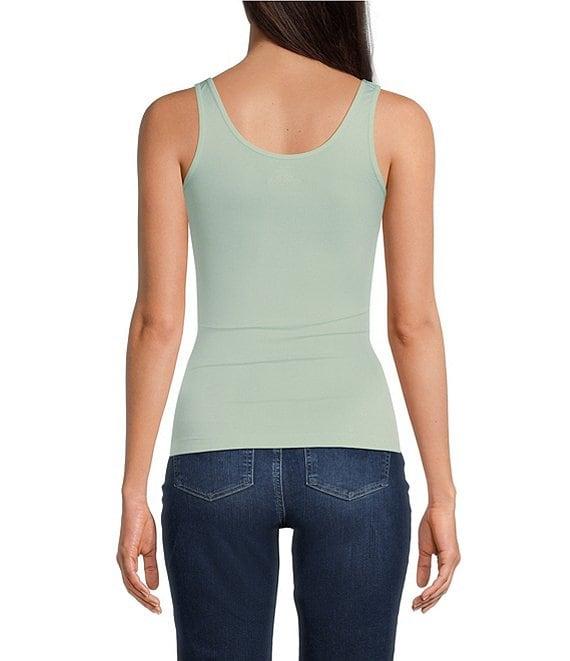 Modern Movement Solid Seamless Reversible Micro Knit Tank Product Image