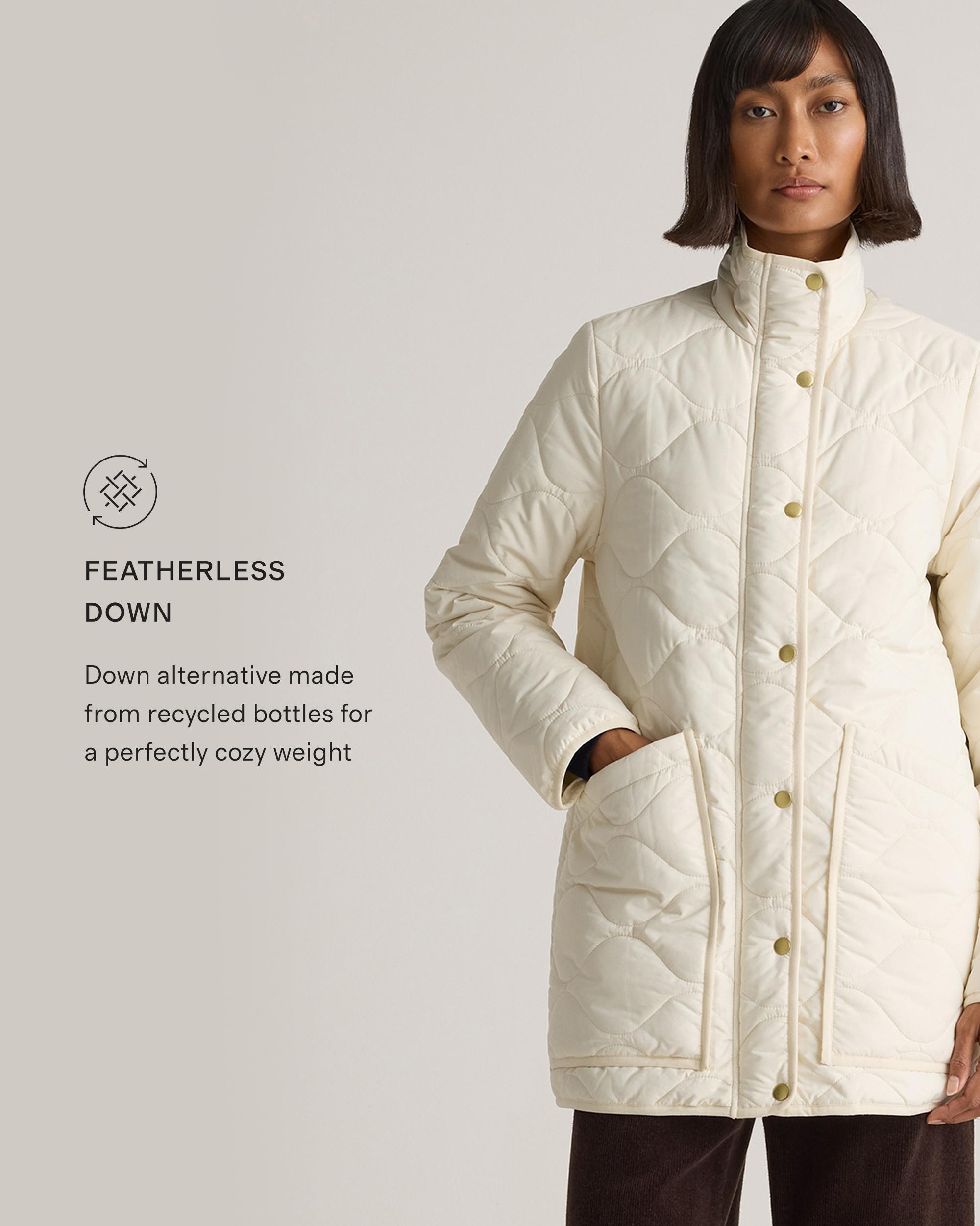 Quince | Women's Featherless Quilted Long Puffer Jacket Nylon Product Image
