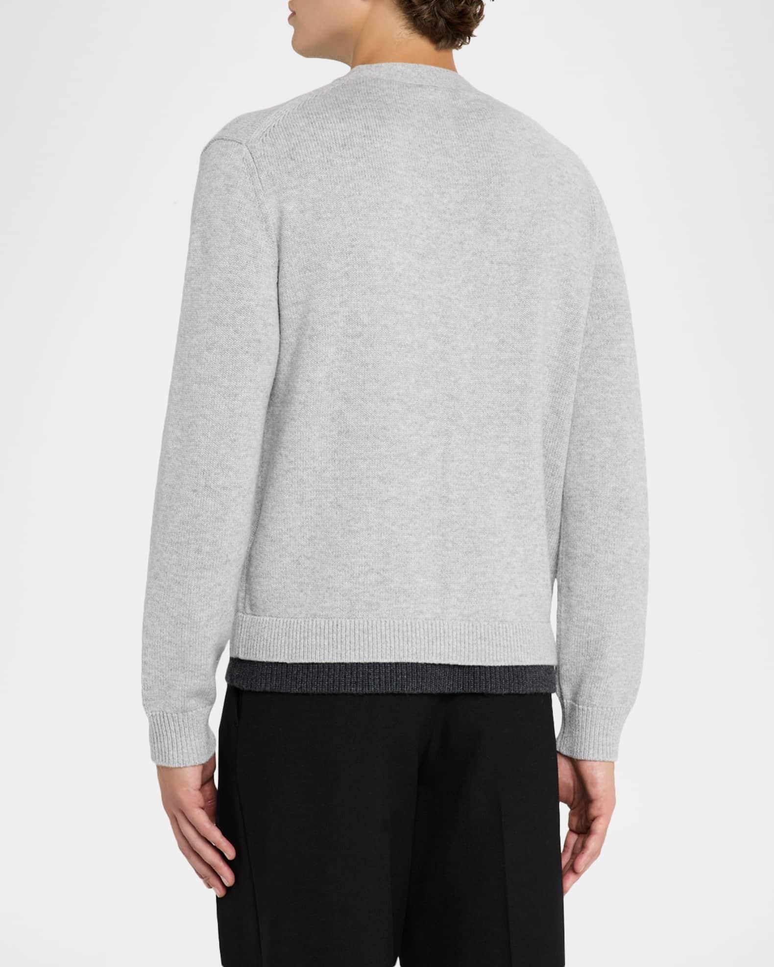 Men's Contrast Layered Cardigan Product Image