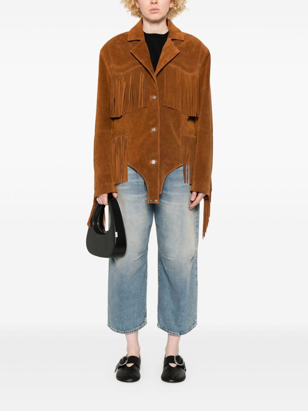 suede fringed jacket Product Image