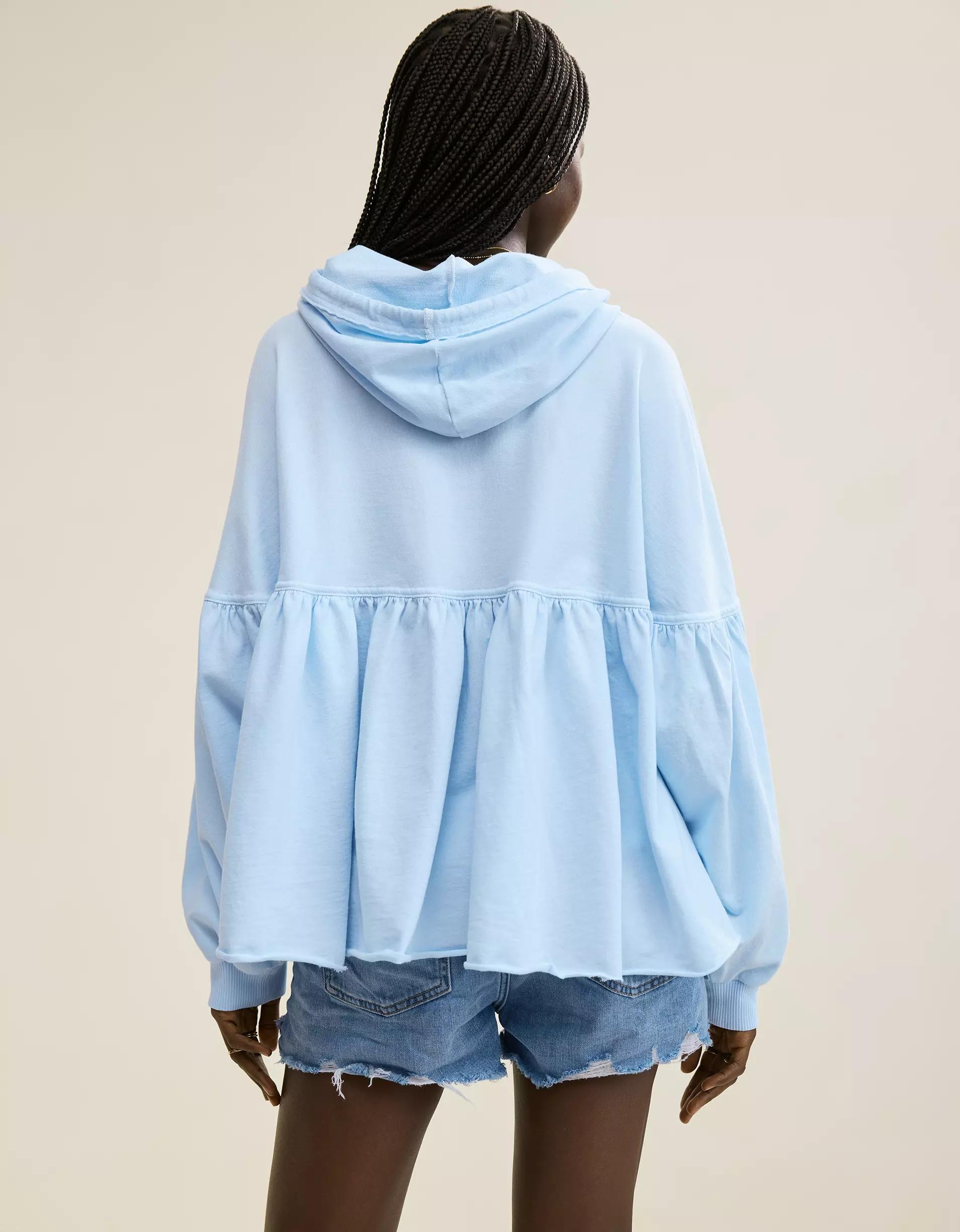 Aerie Peplum Hoodie Product Image