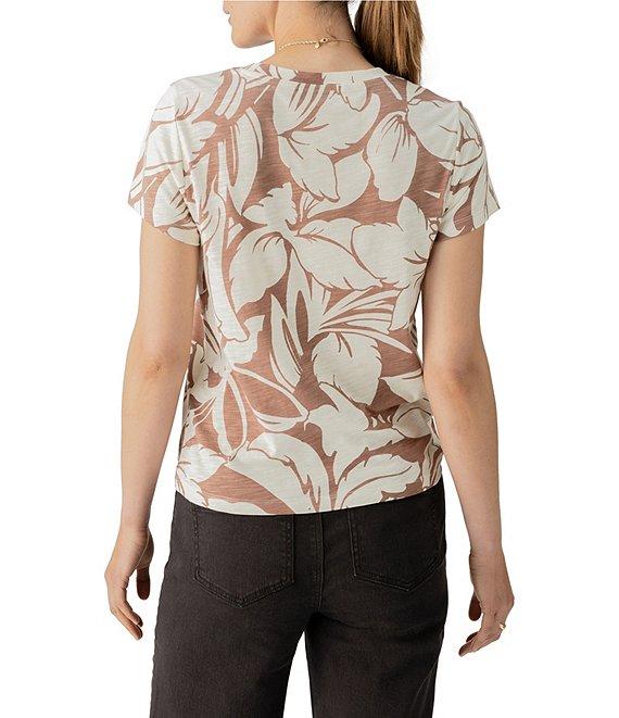 Sanctuary The Perfect Abstract Print Crew Neck Short Sleeve Tee Product Image