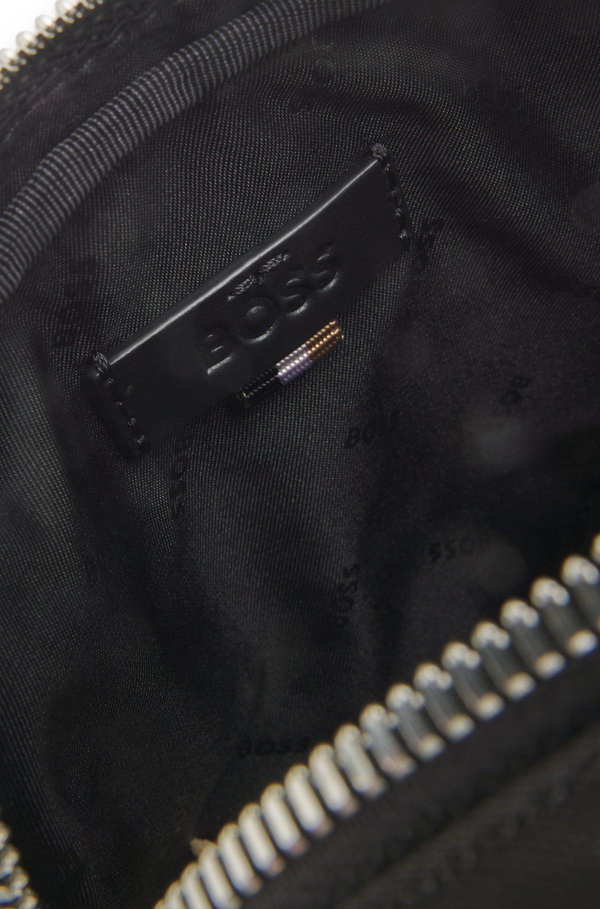 BOSS - Reporter bag with leather trims - Black Product Image